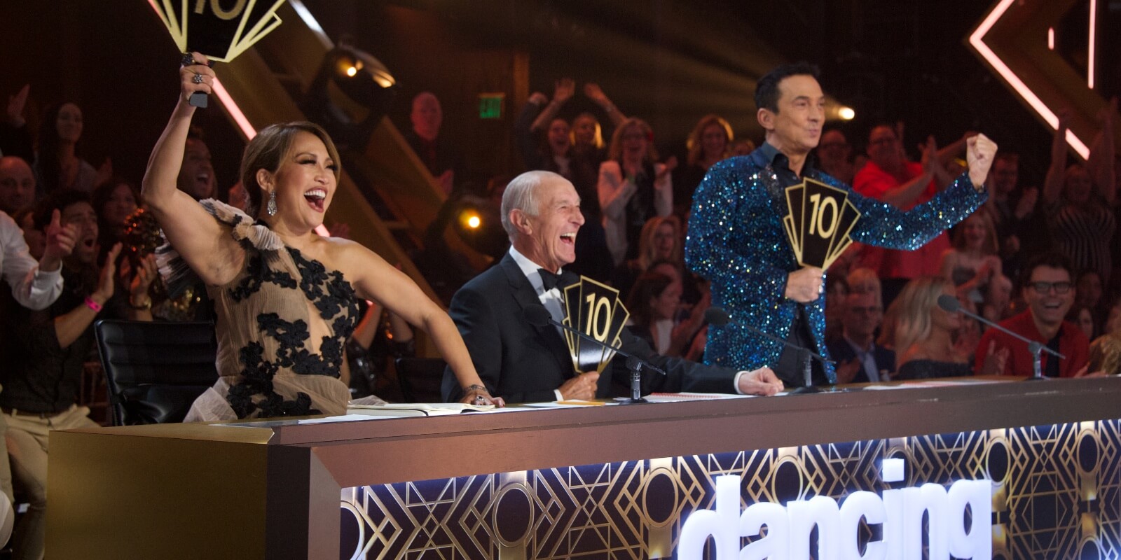 'Dancing with the Stars' Carrie Ann Inaba and Bruno Tonioli react to news of Len Goodman's death.