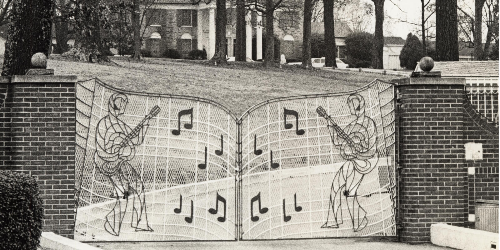 The music gates that secure Elvis Presley's Graceland were installed for one specific reason.