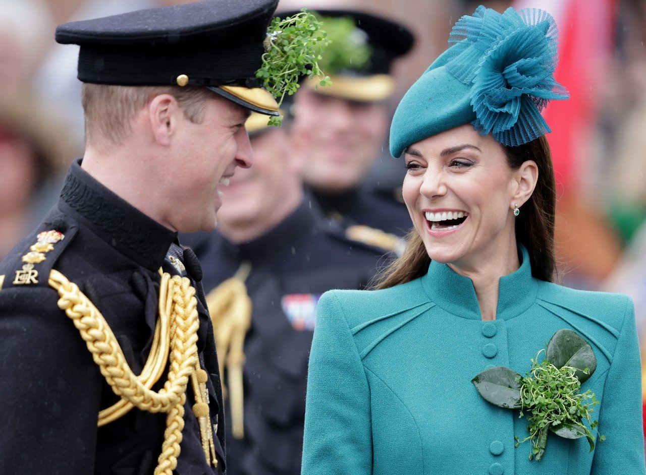 Prince William and Kate Middleton attend St. David's Day services. 