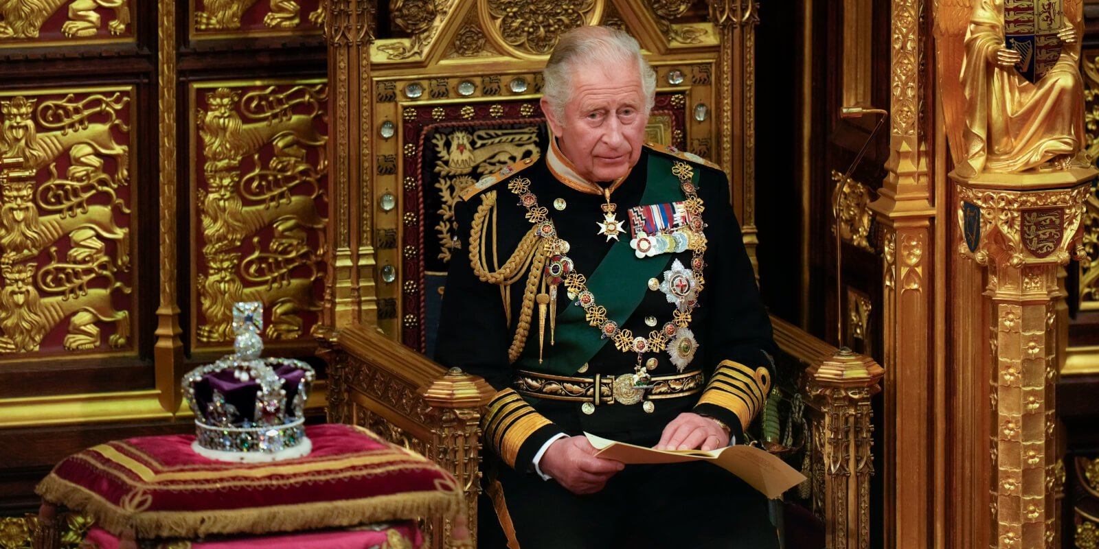 King Charles III will wear the St. Edward's Crown during his coronation in May 2023.
