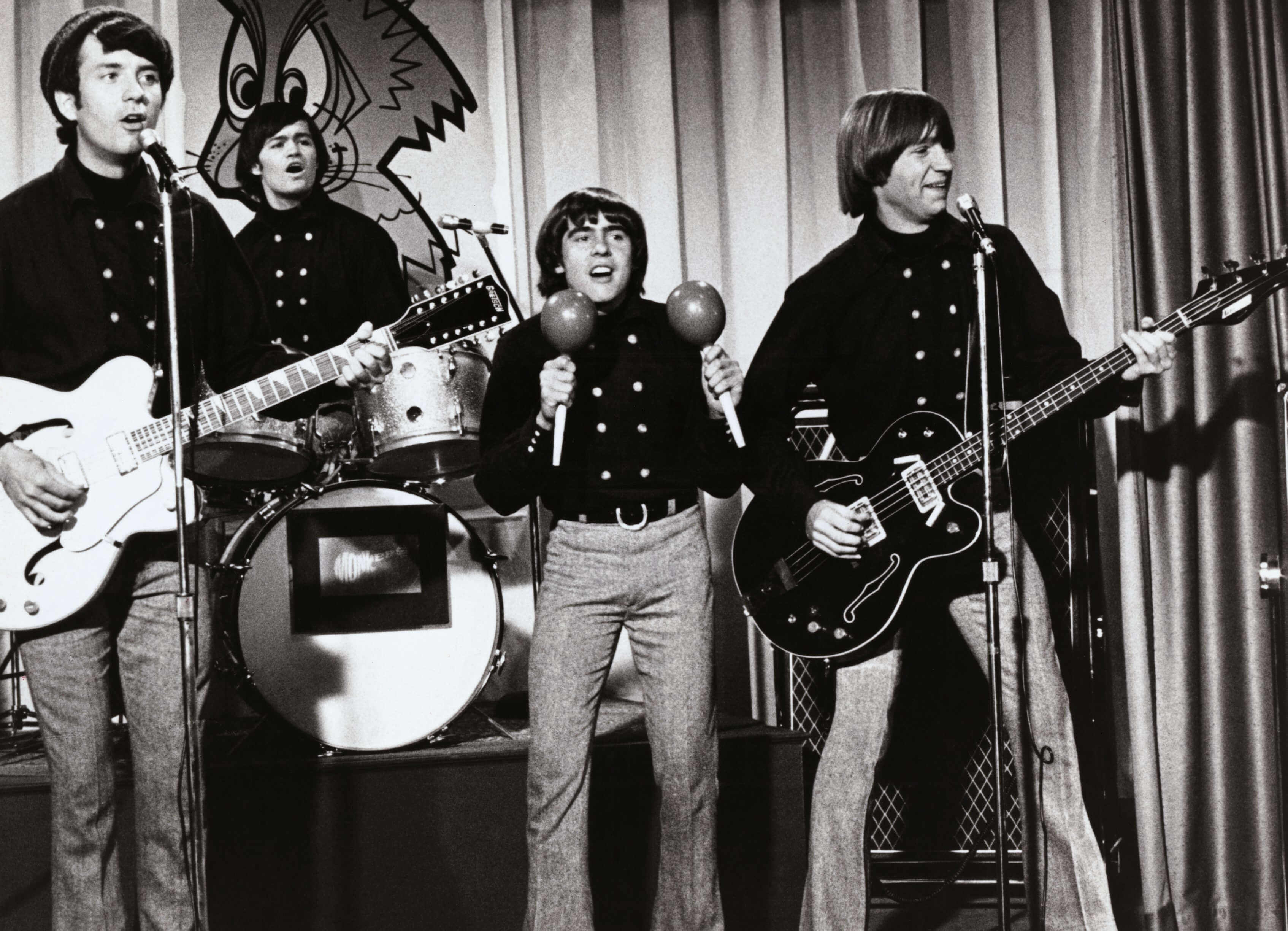 The Monkees in black-and-white