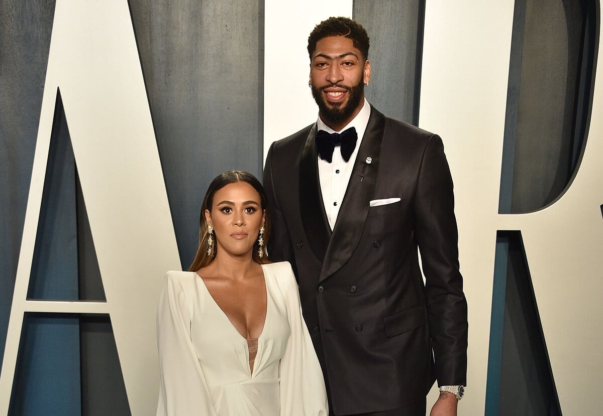 Anthony Davis and his wife, Marlen Davis, attend the Vanity Fair Oscar Party