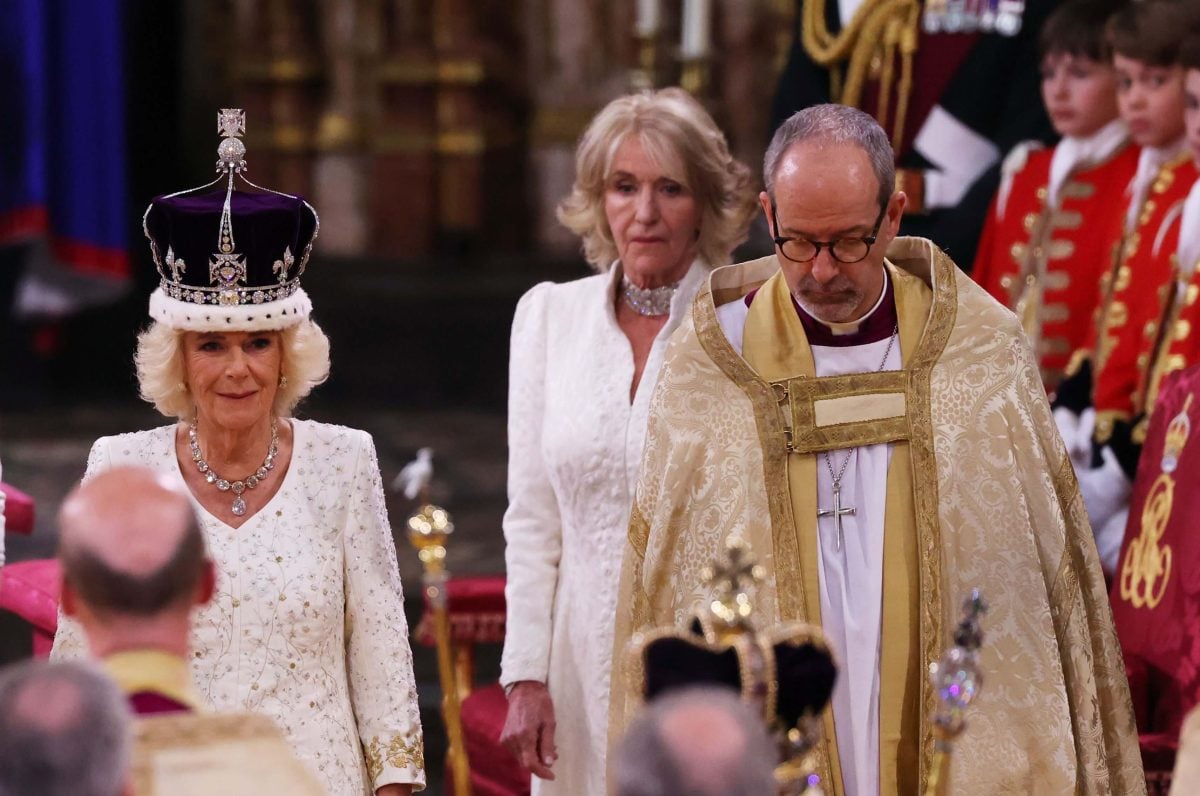 Camilla Parker Bowles' sister Annabel Elliot, who experienced a personal tragedy before the coronation, looks on after Queen Camilla is crowned