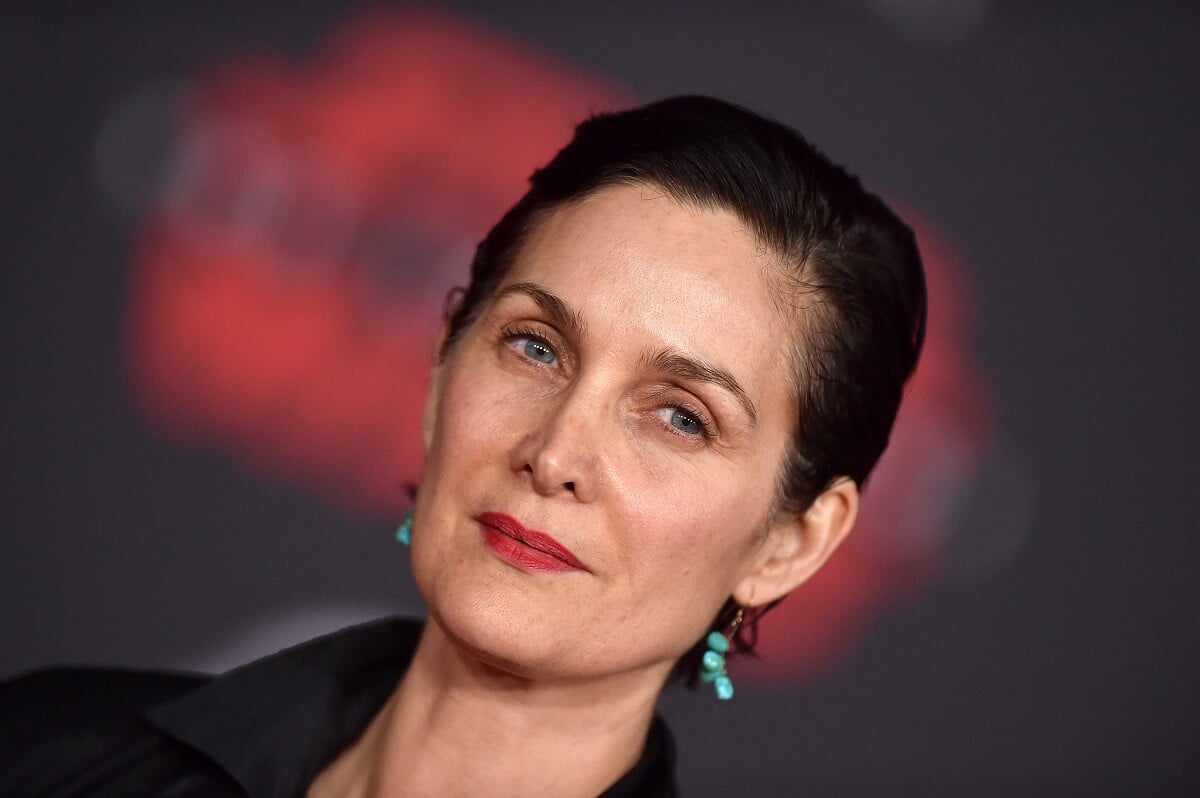 Carrie Anne Moss posing at a special screening of 'Star Wars: The Last Jedi'.