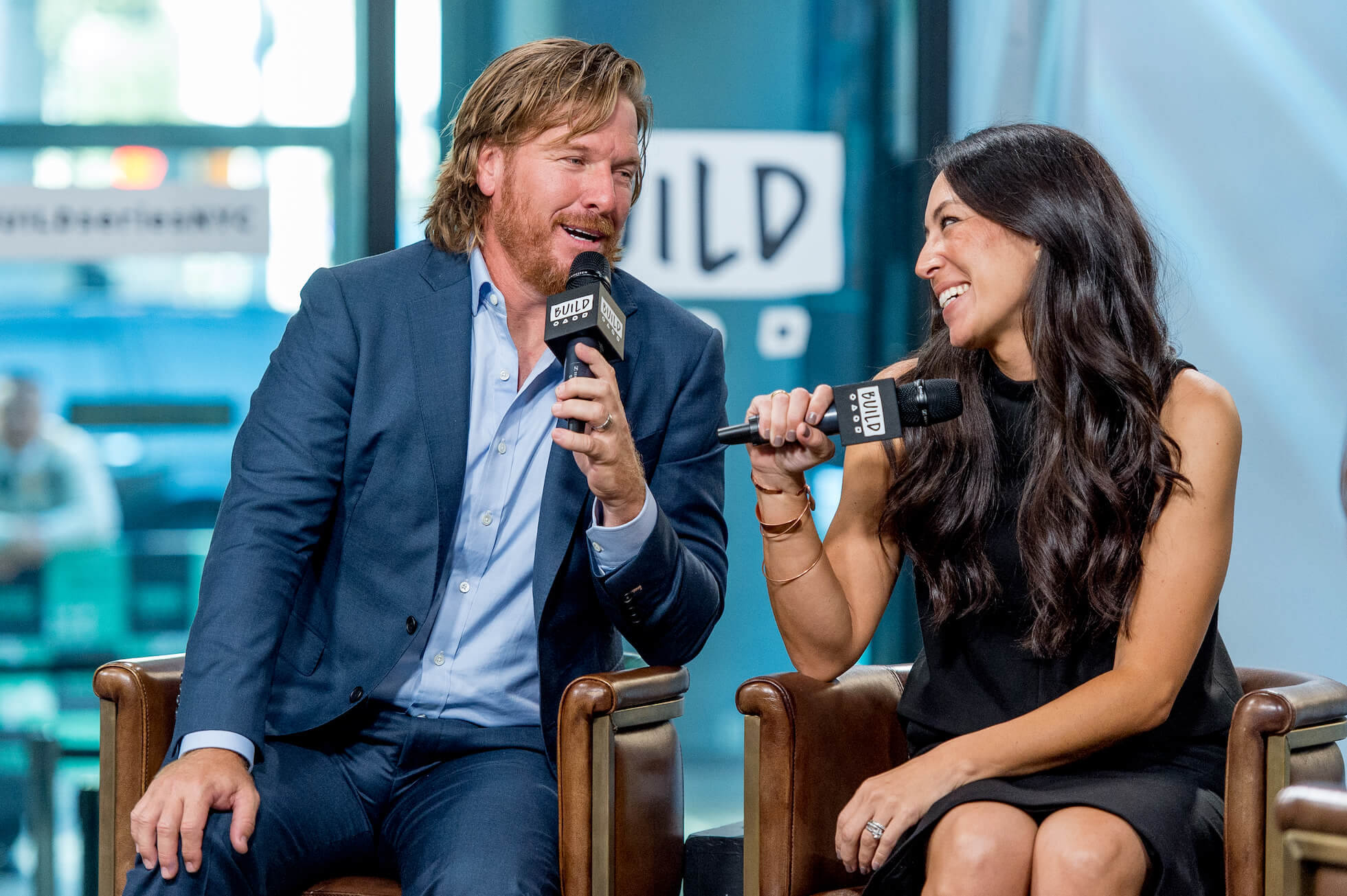 Chip and Joanna Gaines from 'Fixer Upper' speaking in an interview