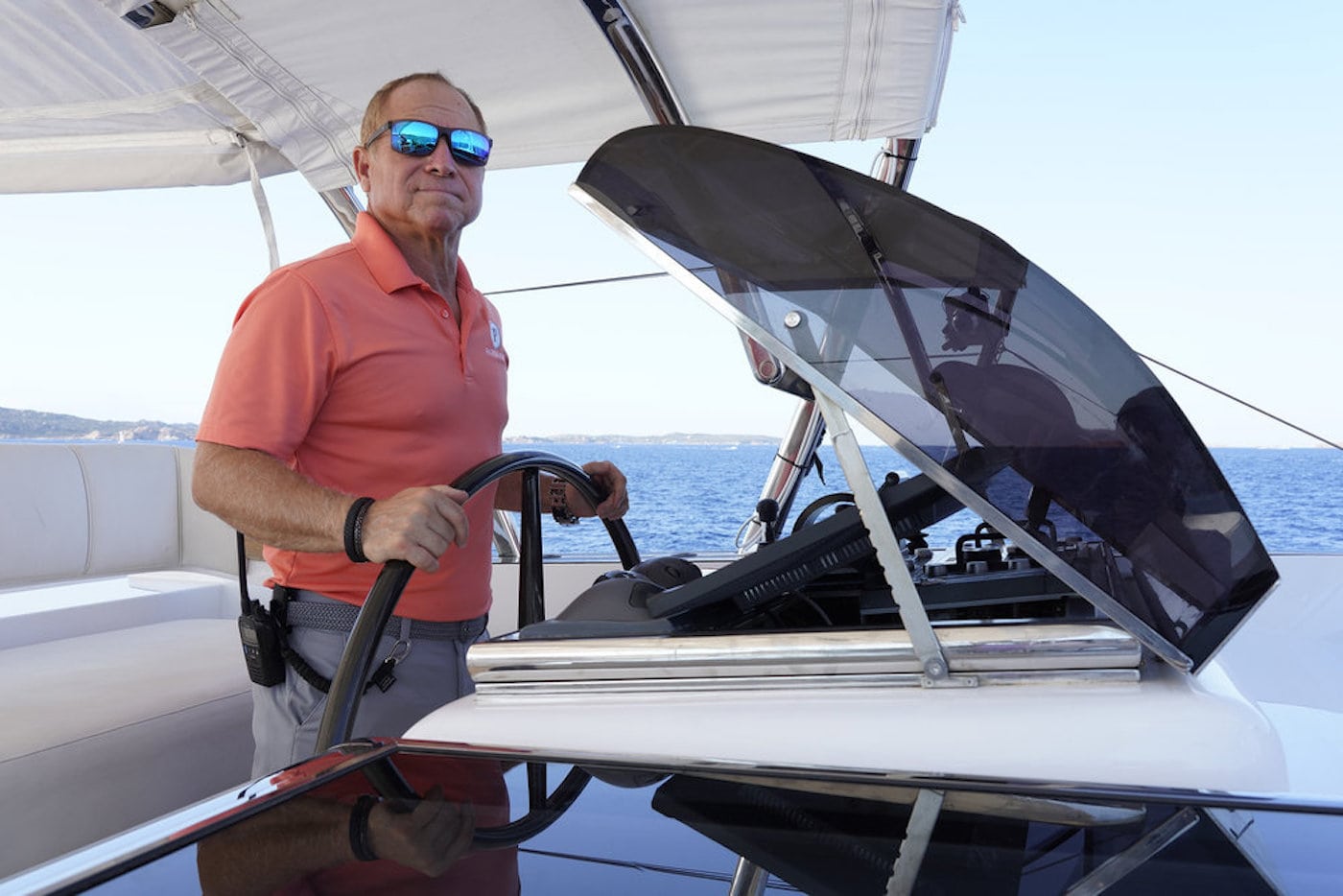 Captain Glenn Shephard drives the sailing yacht on 'Below Deck Sailing Yacht'
