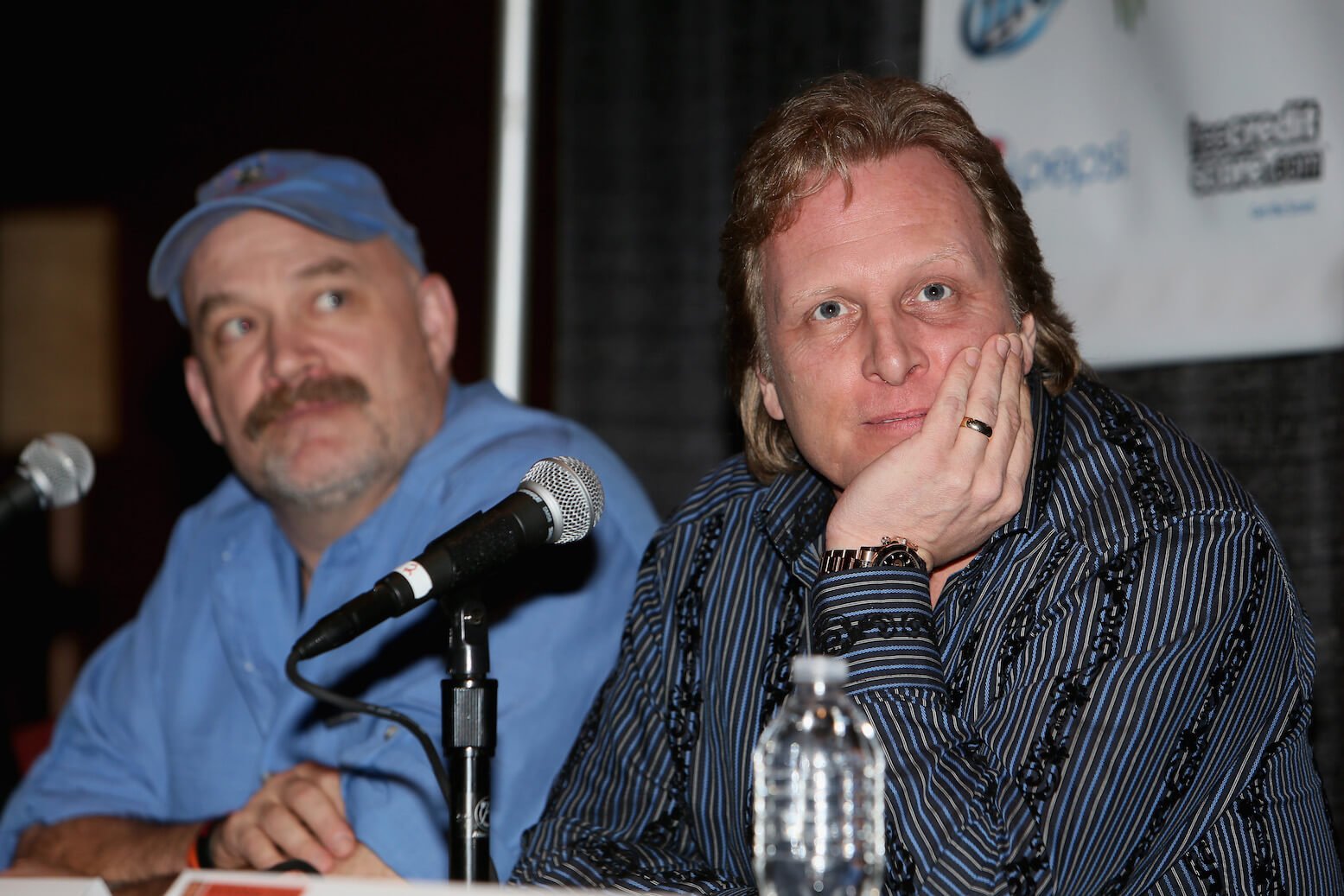 'Deadliest Catch' captains Sig Hansen and Keith Colburn sitting for an interview