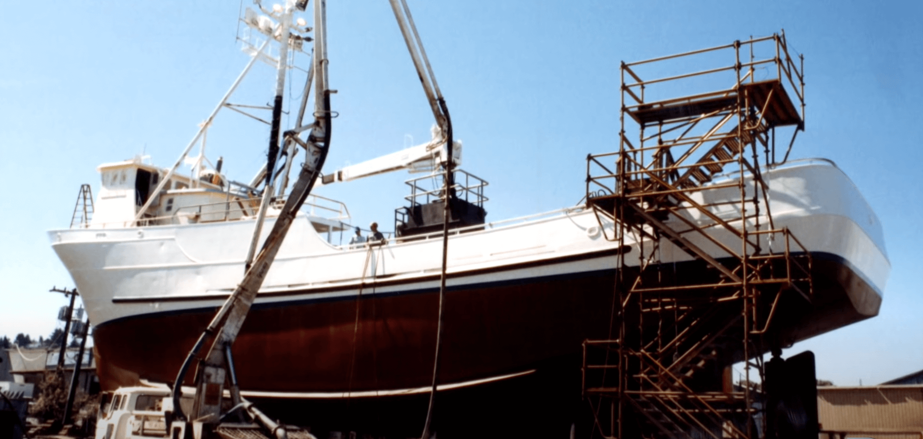 A crab boat in 'Deadliest Catch'