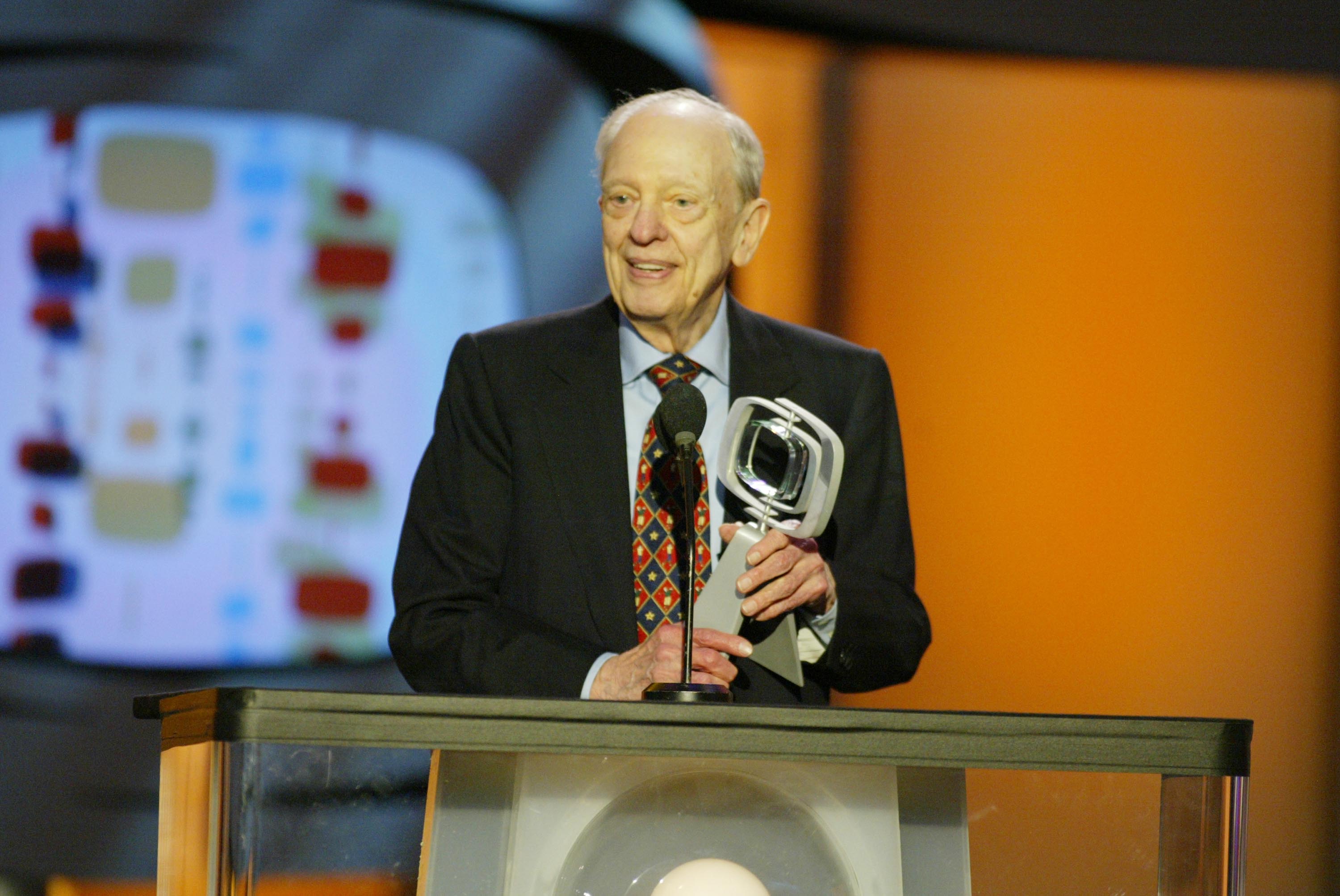 Don Knotts, who died in 2006, holds an award in 2003.