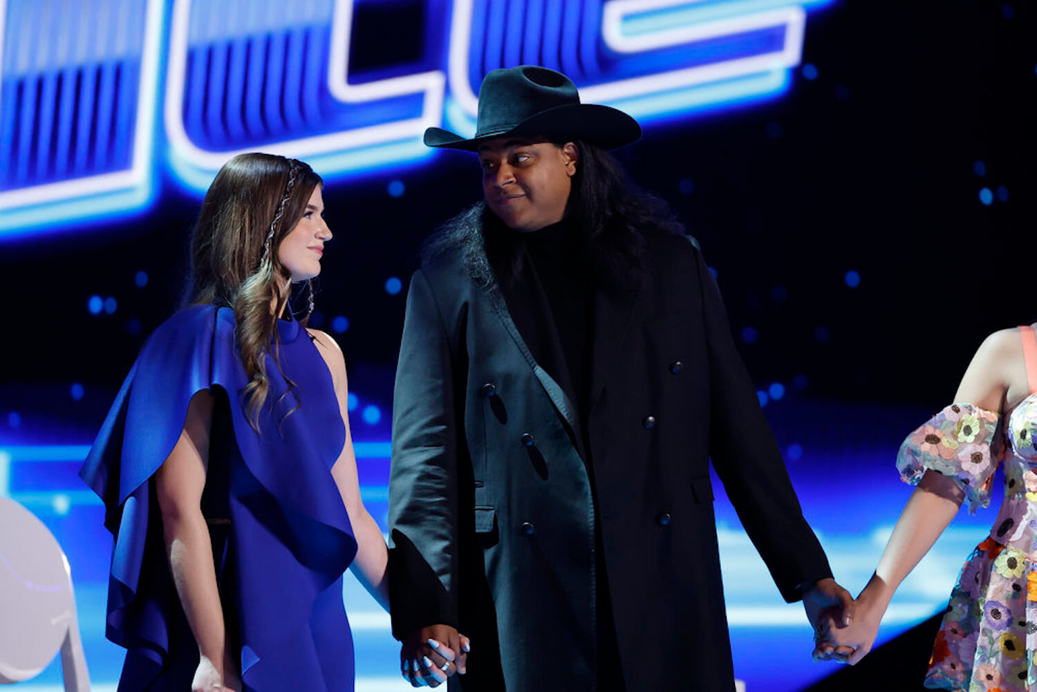 Grace West and NOIVAS on stage in 'The Voice' Season 23 finale