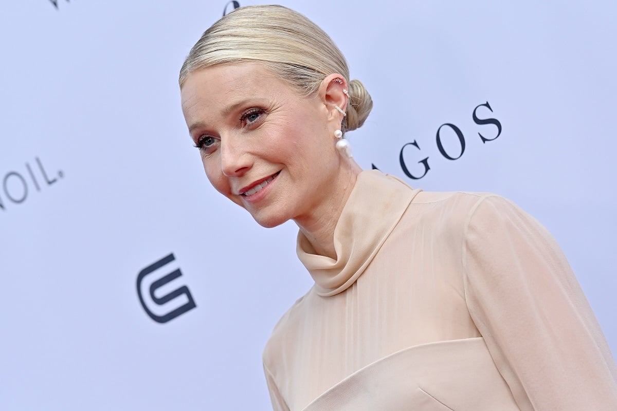 Gwyneth Paltrow posing for the Daily Front Row's 7th Annual Fashion Los Angeles Awards.