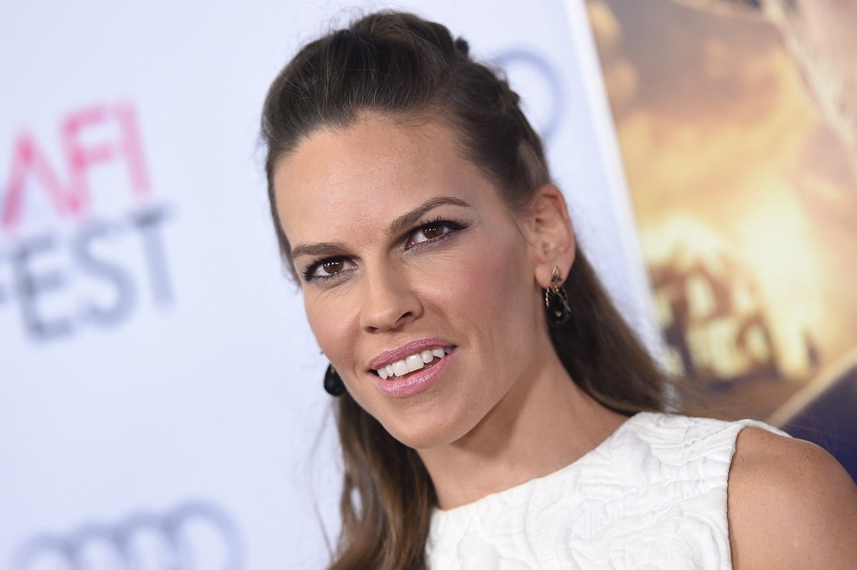 Hilary Swank at 'The Homesman' premiere.