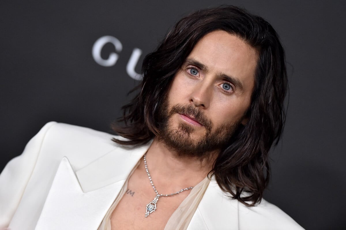 Jared Leto posing at the 10th Annual LACMA Art+Film Gala.