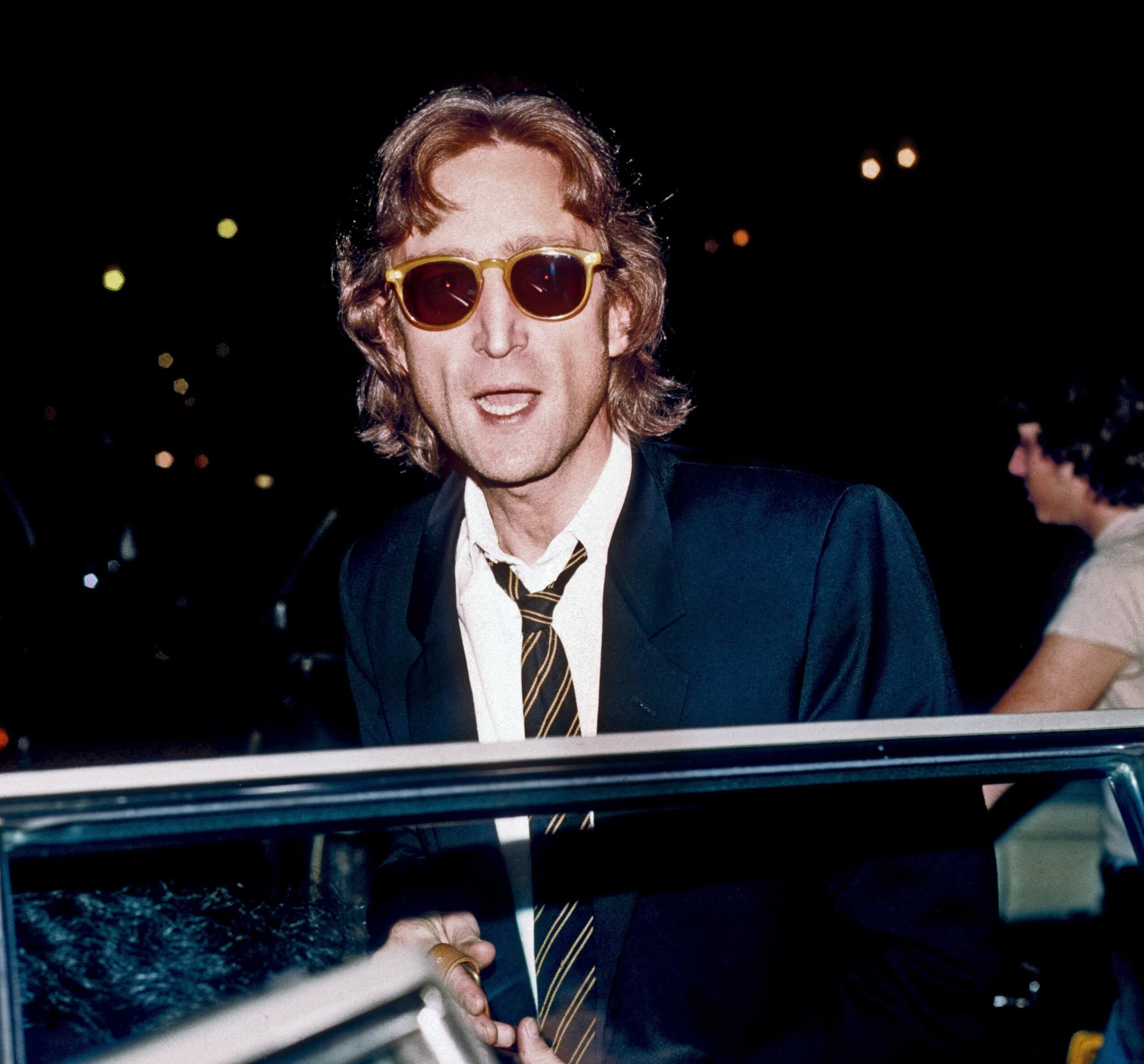 "Imagine" singer John Lennon wearing glasses
