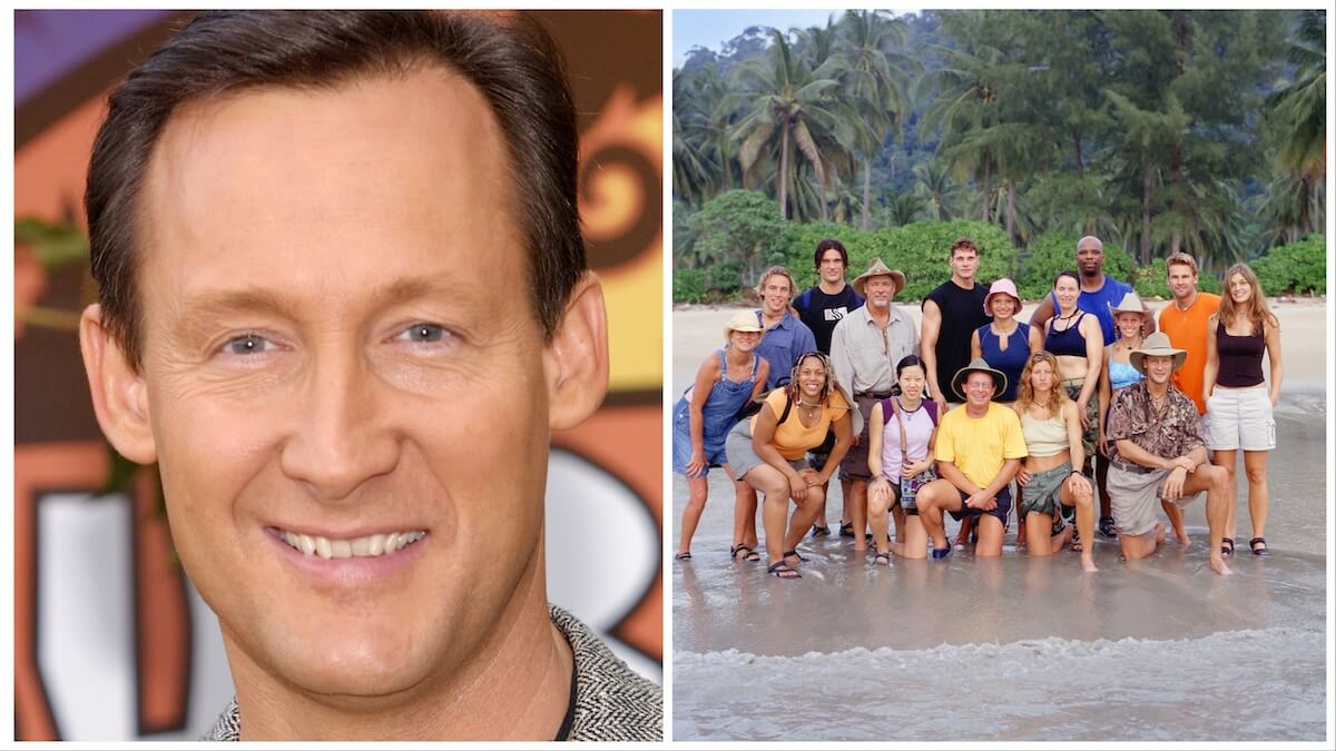 Photo of 'Survivor: Thailand' contestant John Raymond next to photo of entire cast