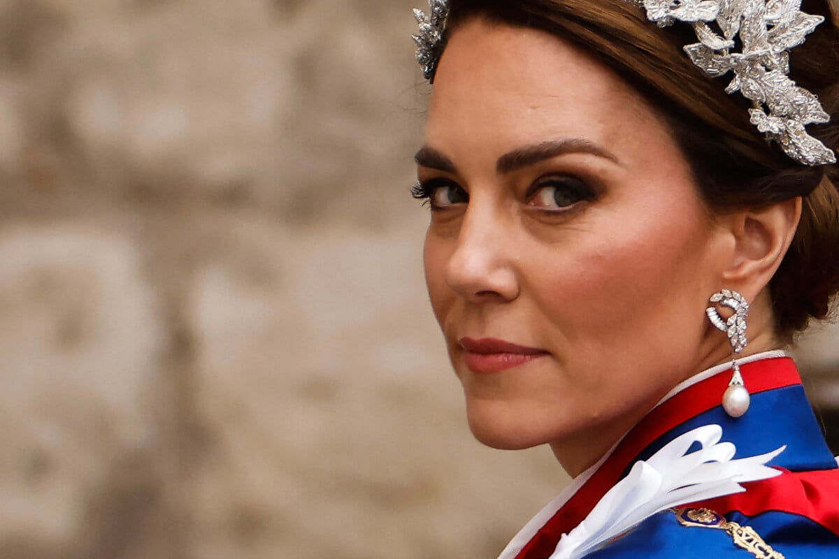 Kate Middleton, Princess of Wales arrives at Westminster Abbey in central London on May 6, 2023, ahead of the coronations of Britain's King Charles III and Britain's Camilla, Queen Consort