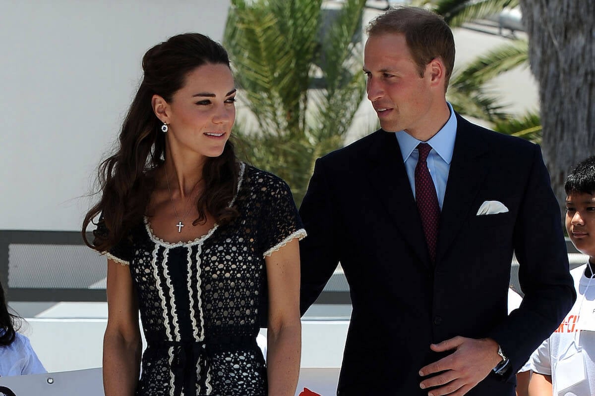 Kate Middleton and Prince William, who had their 'flirtiest' moment in 2011, according to a body language expert, in Los Angeles, California