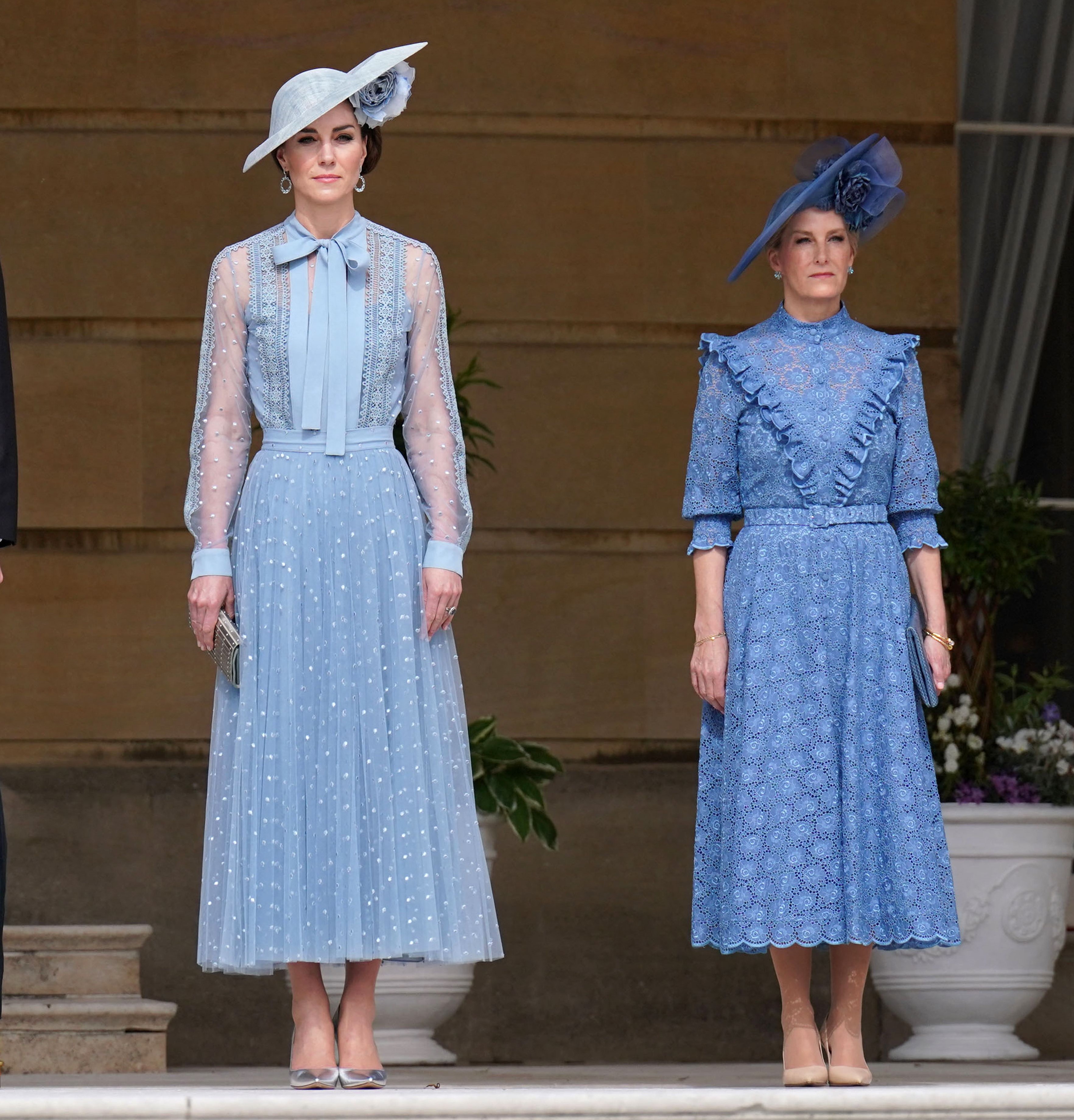 Kate Middleton and Sophie, Duchess of Edinburgh attend a Garden Party at Buckingham Palace in London