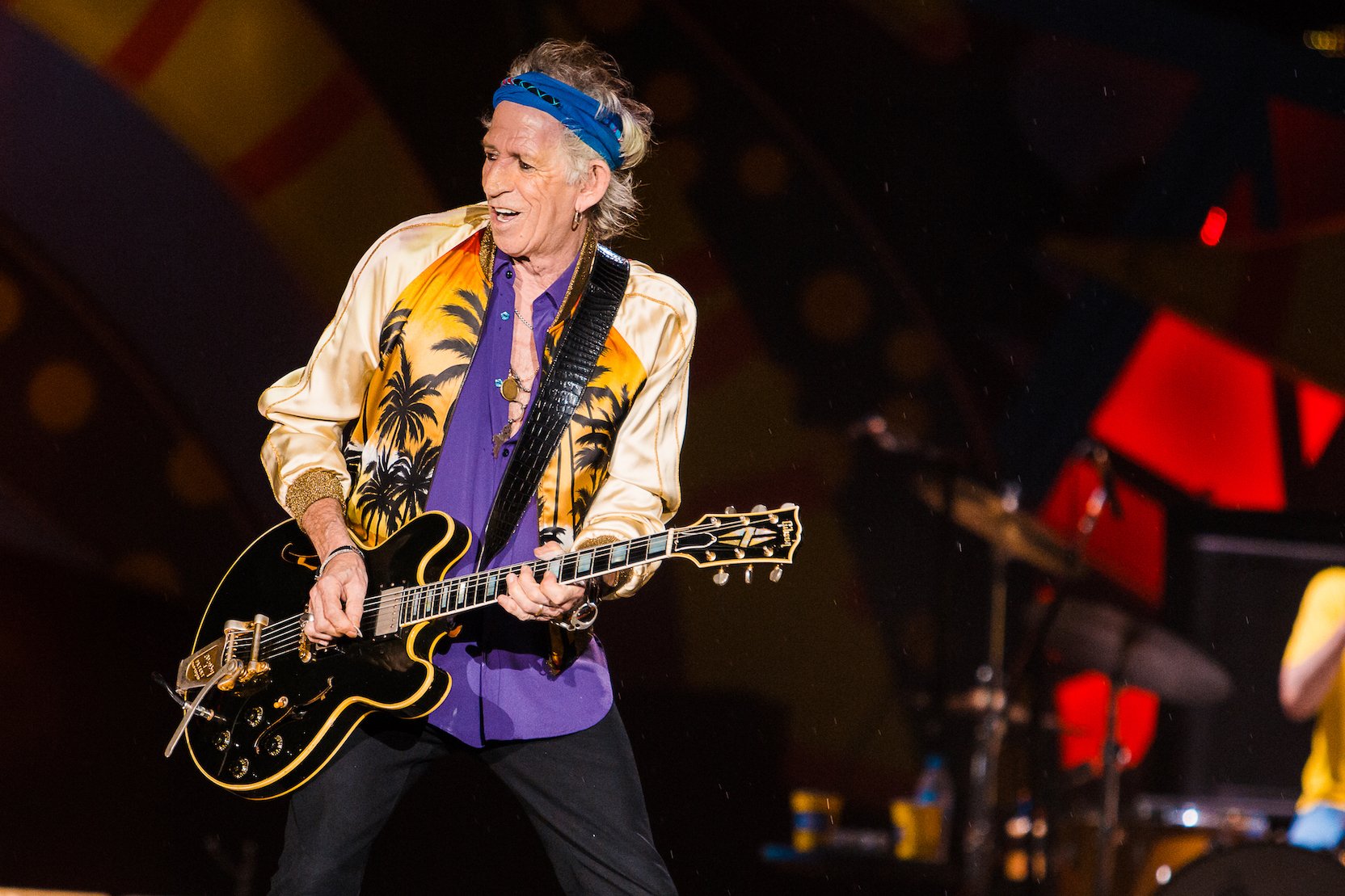 Keith Richards performs with The Rolling Stones in Sao Paulo, Brazil