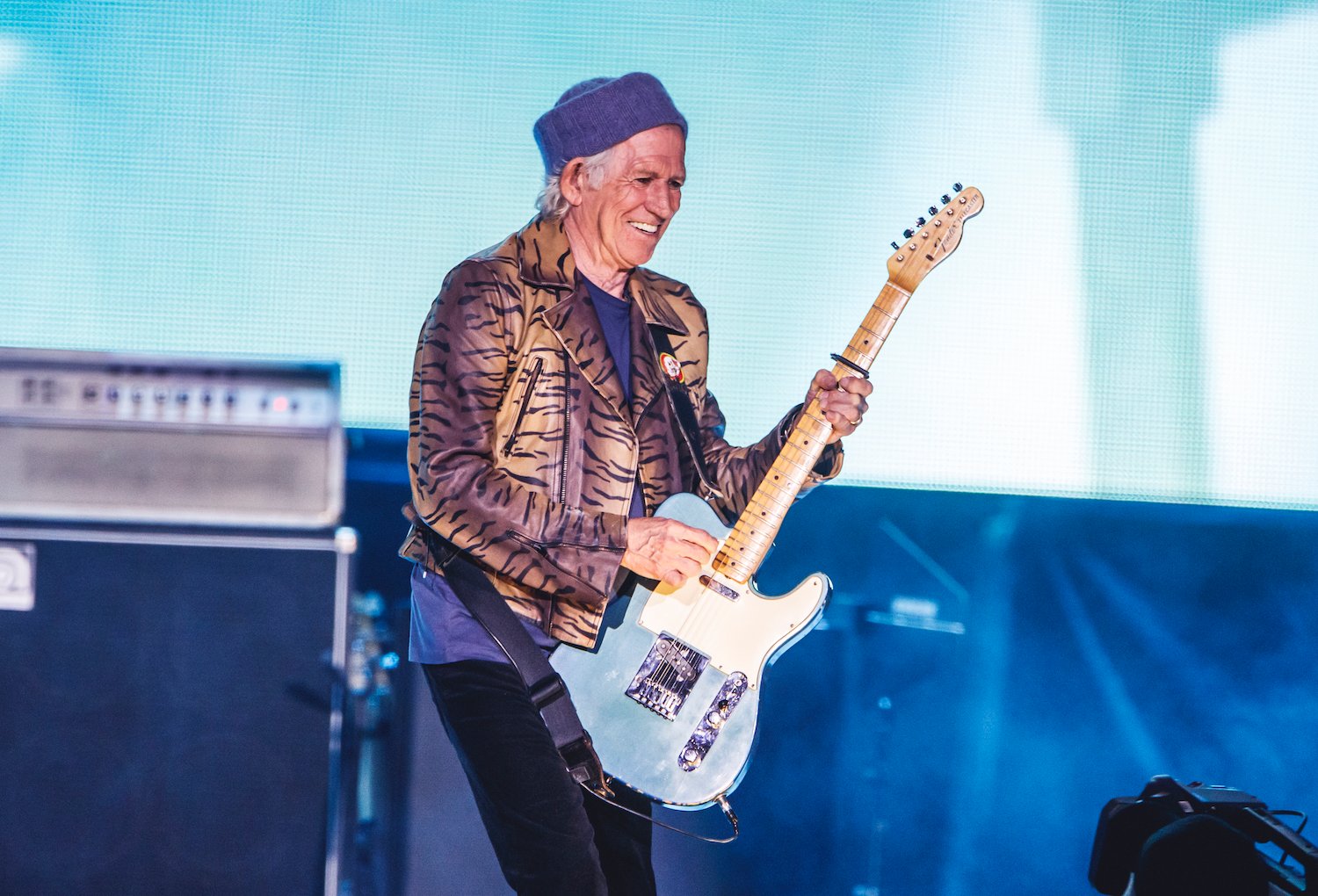 Keith Richards performs with The Rolling Stones in Madrid, Spain