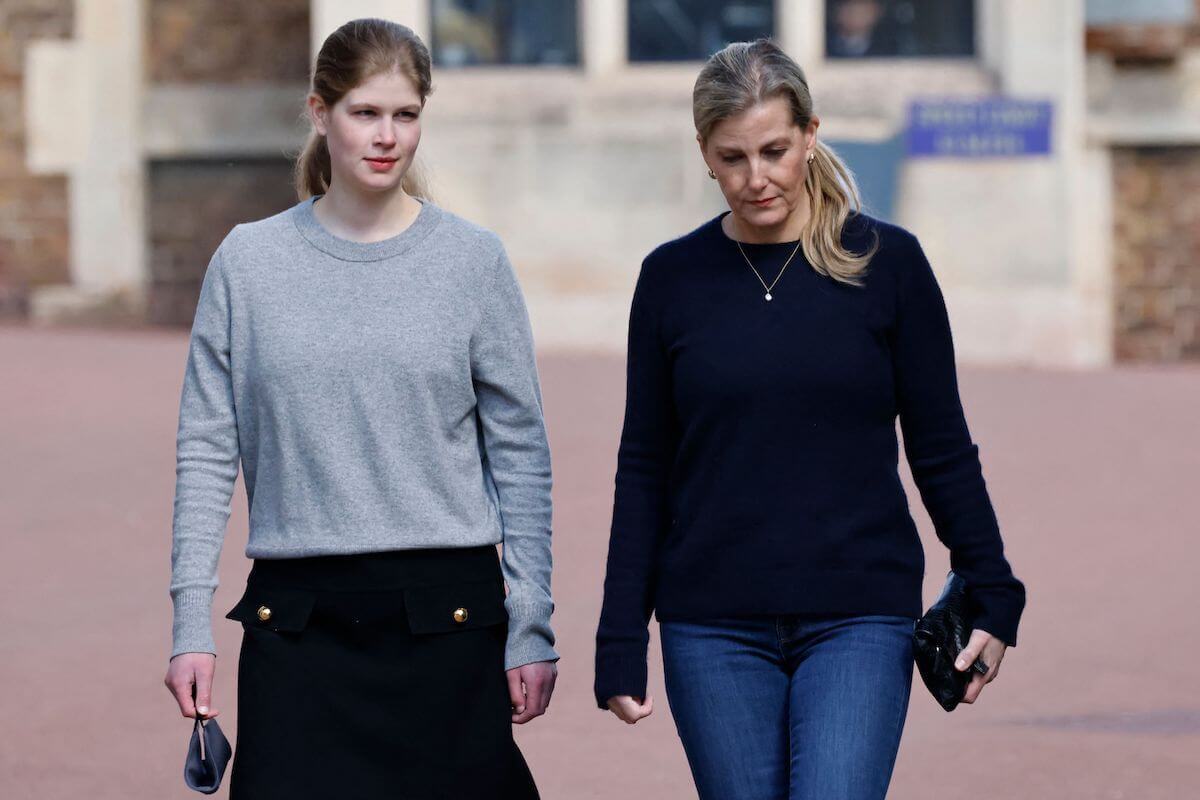 Lady Louise, who doesn't have to look to mom, Sophie, Duchess of Edinburgh, as a 'role model,' according to a body language expert, walks with Sophie