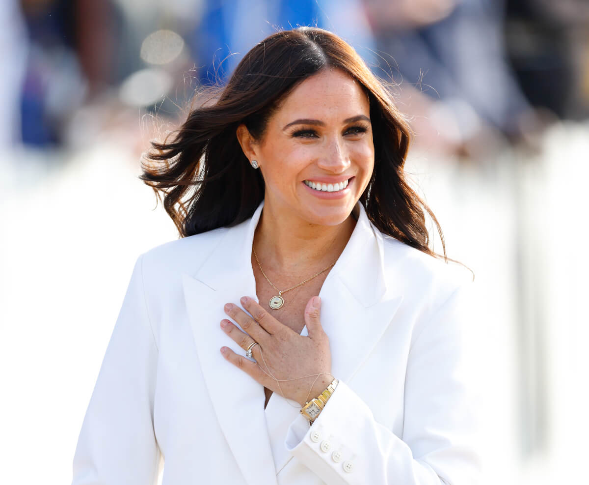 Meghan Markle, Duchess of Sussex attends an Invictus Games Friends and Family reception hosted by the City of The Hague and the Dutch Ministry of Defence at Zuiderpark on April 15, 2022 in The Hague, Netherlands