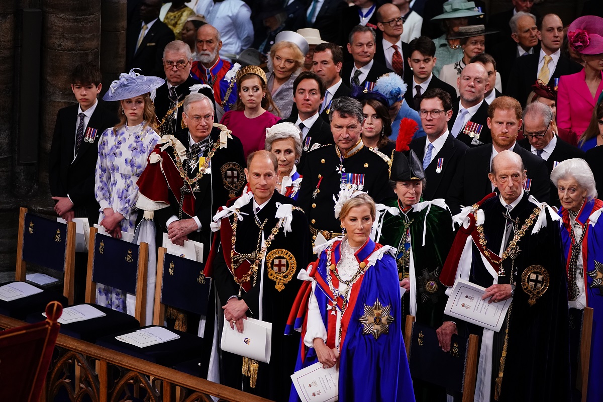 Prince Harry and other members of the royal family attend the Coronation of King Charles III and Queen Camilla