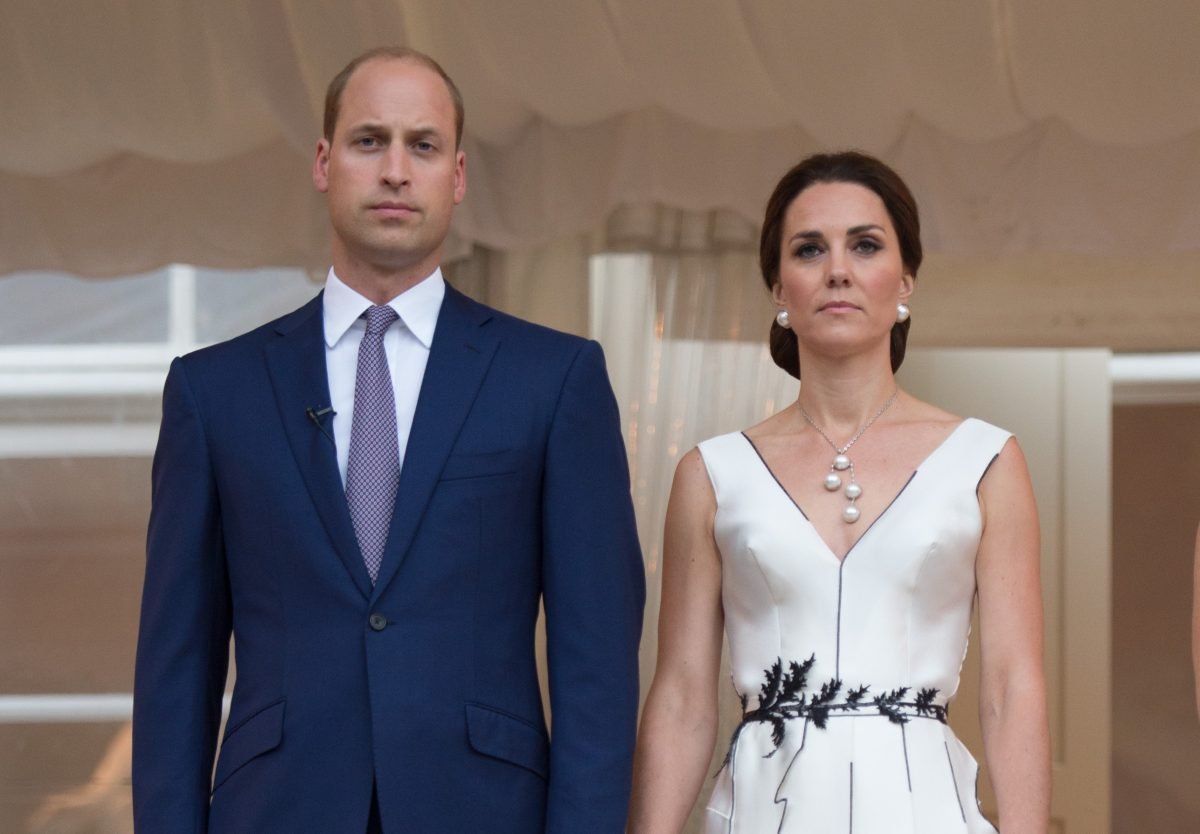 Prince William and Kate Middleton attend the Queen's Birthday Garden Party during visit to Poland