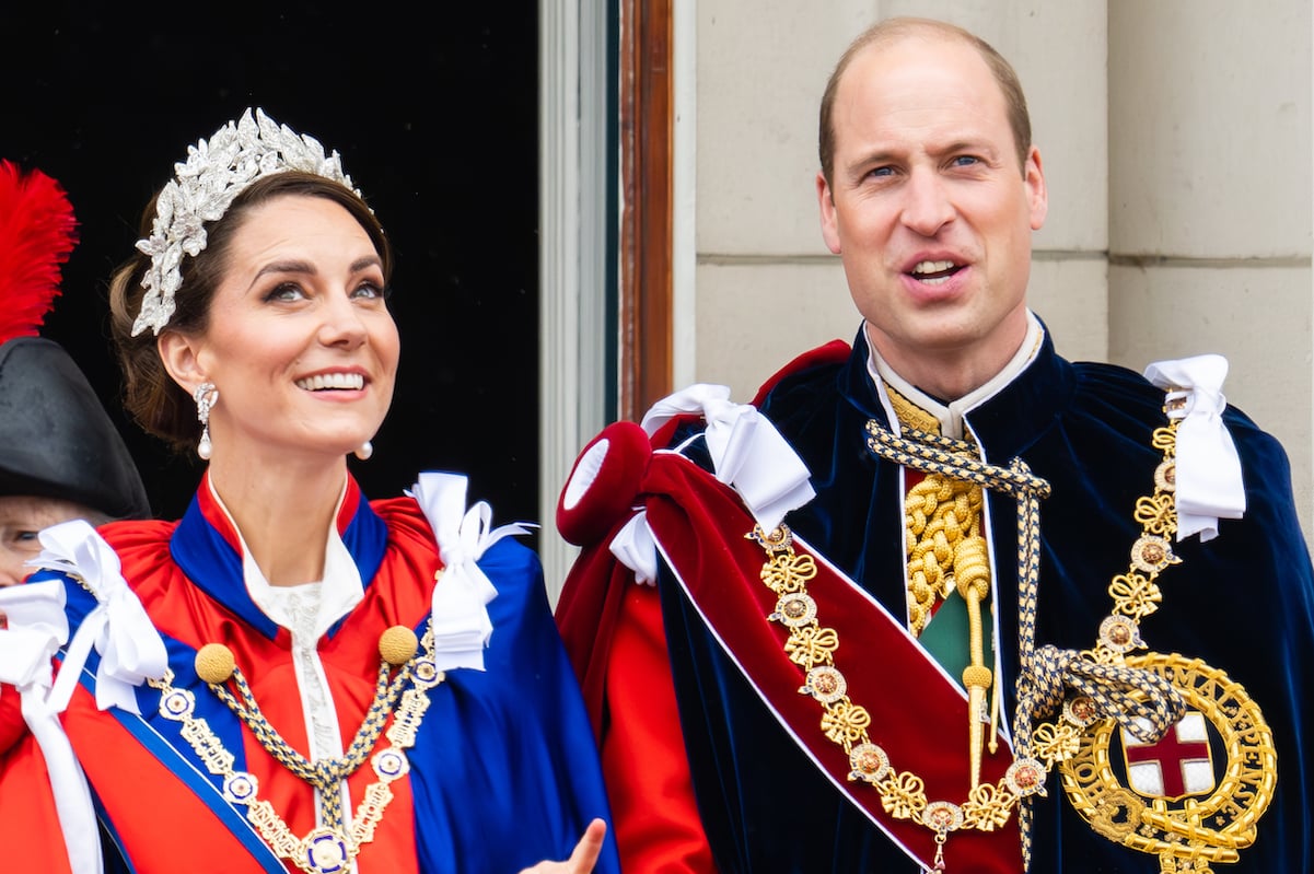 Prince William (right) and Kate Middleton (left), the Prince and Princess of Wales, at King Charles III's coronation in 2023