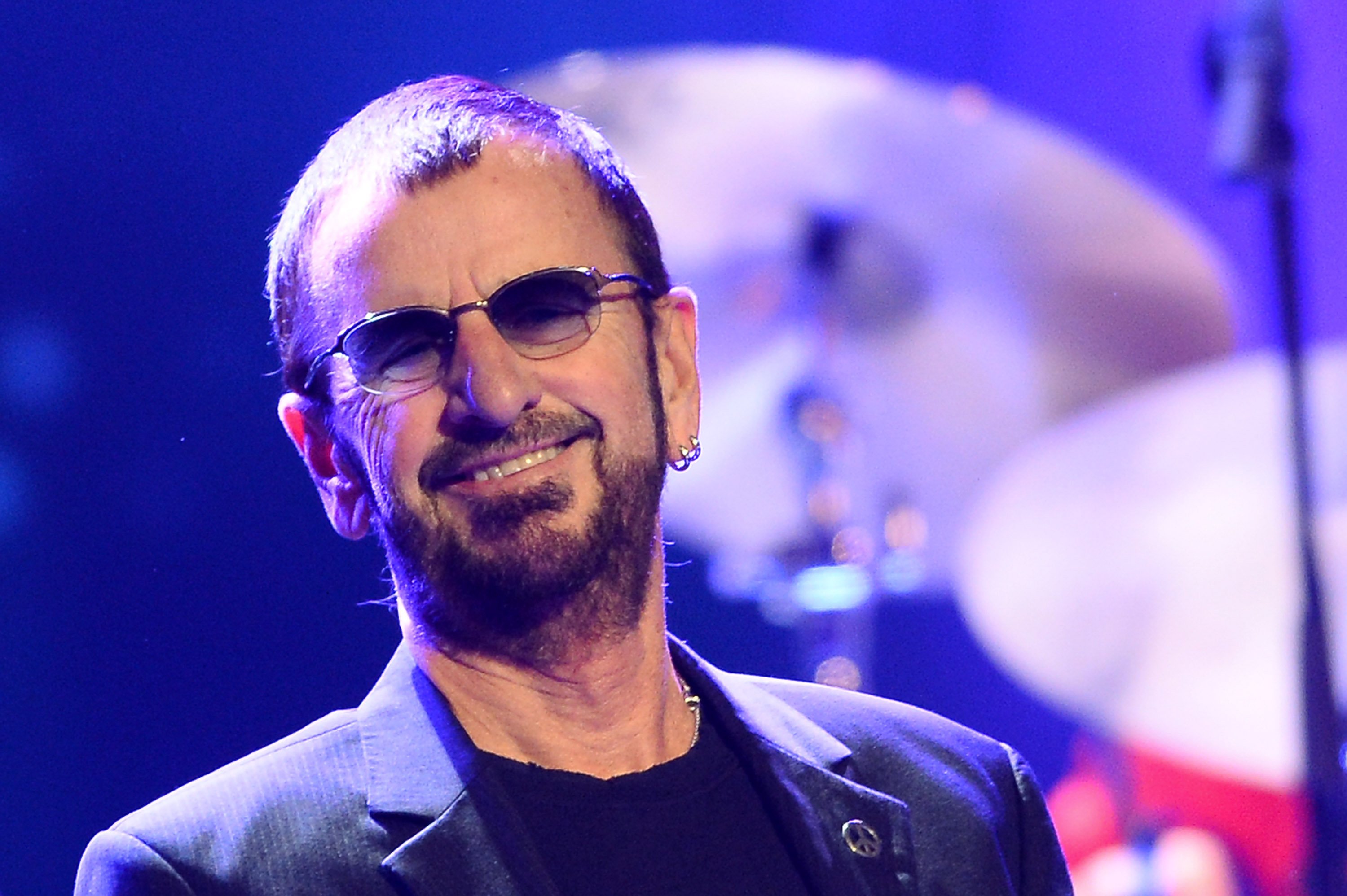 Ringo Starr of The Beatles performs with the All-Starr Band at the Palms Casino Resort in Las Vegas, Nevada, in 2013