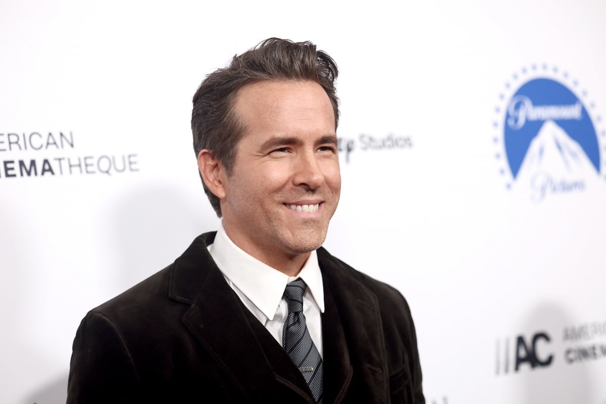 Ryan Reynolds smiling at the 36th annual American Cinematheque Awards.