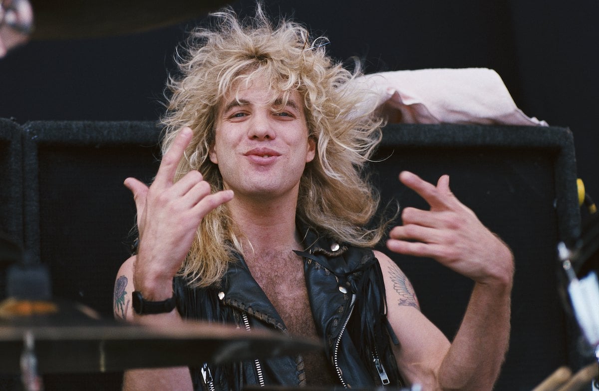 Steven Adler rocking out