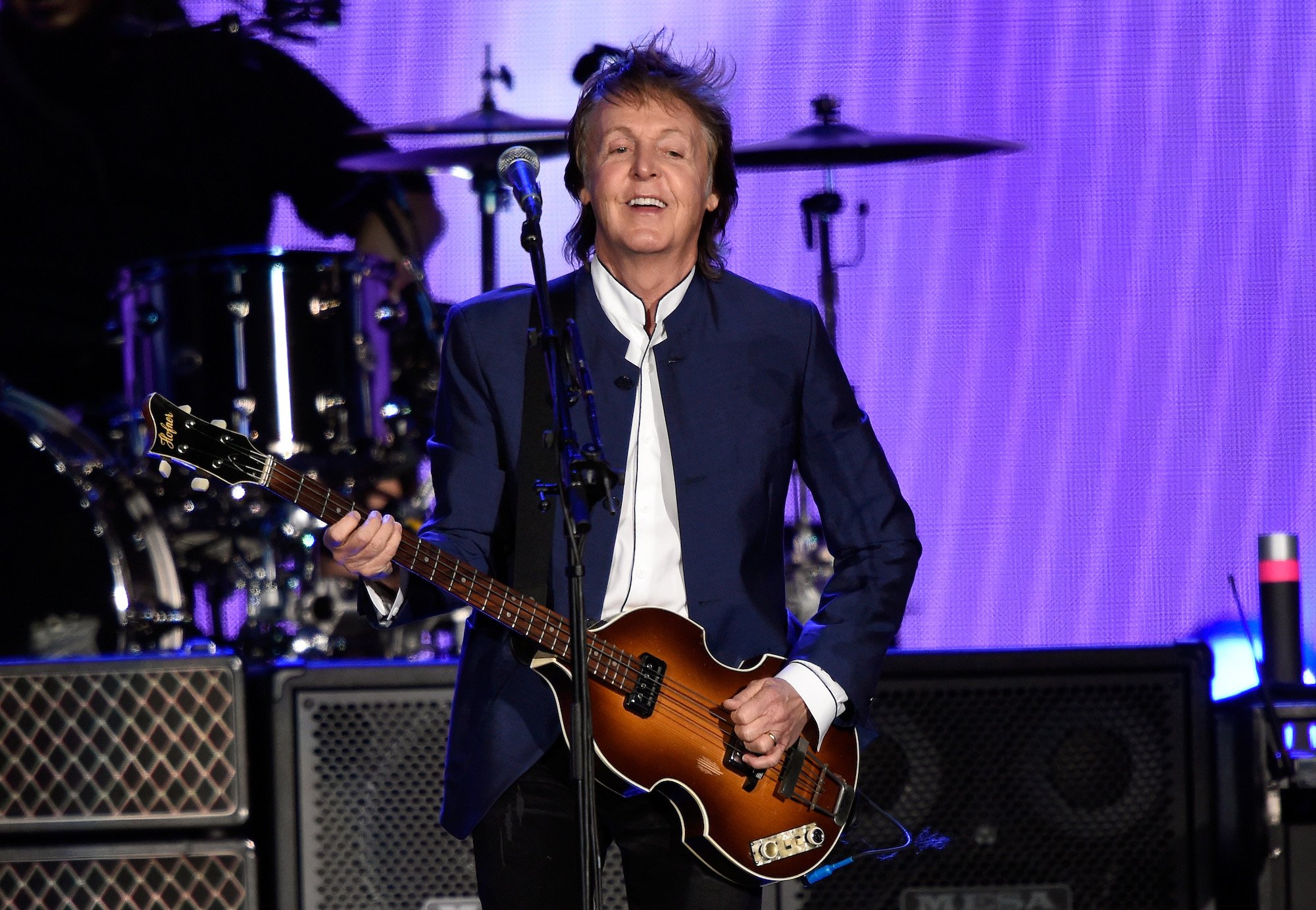 Paul McCartney of The Beatles performs during Desert Trip in California in 2016