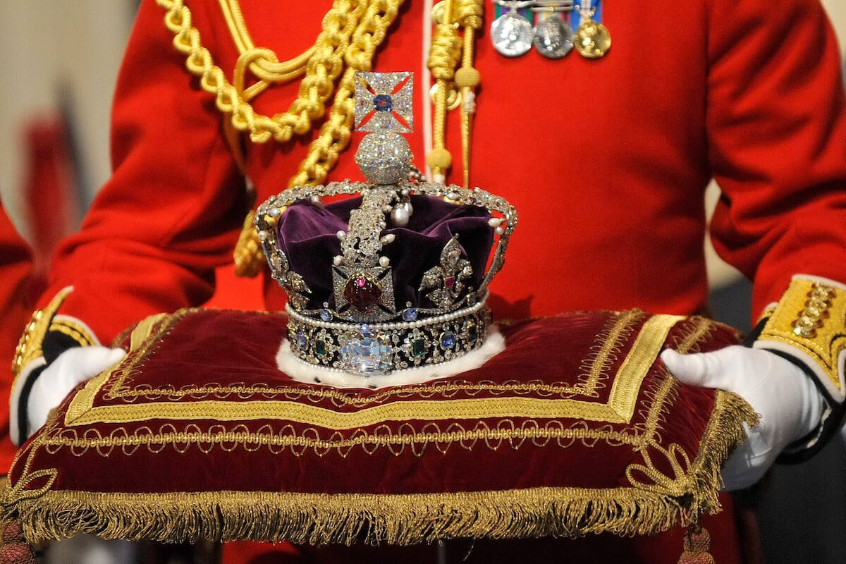 The Imperial State Crown, on which Queen Elizabeth called the pearls 'sad'