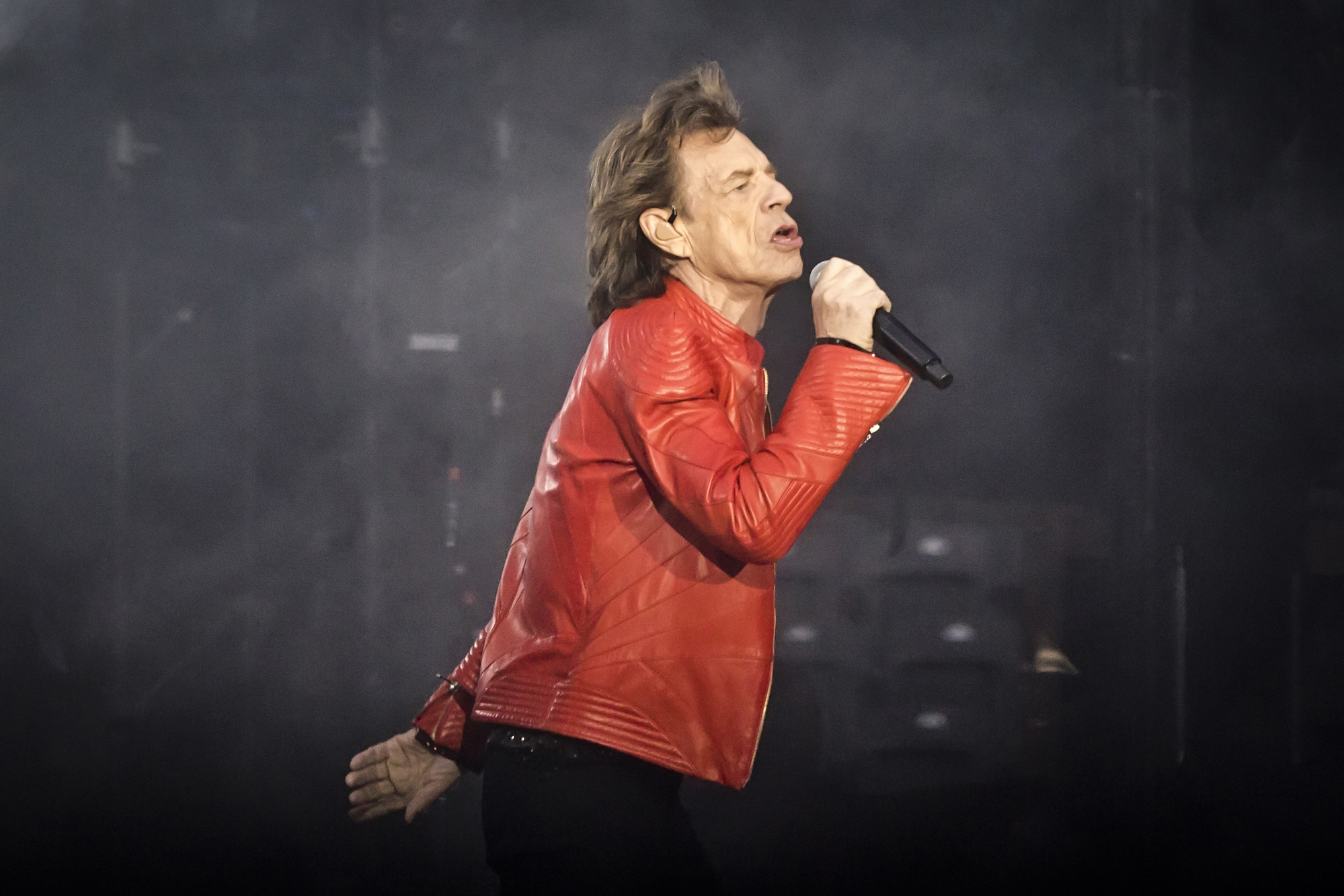 Mick Jagger performs with The Rolling Stones in Berlin, Germany