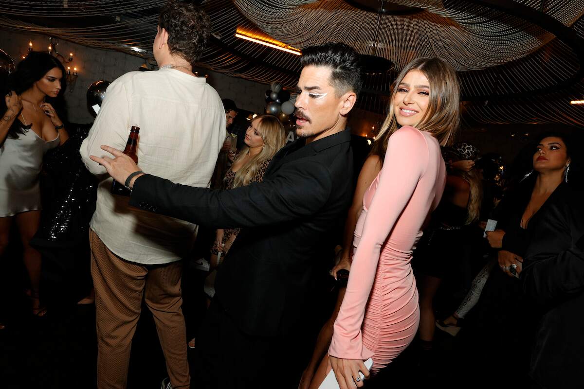 Tom Sandoval and Raquel Leviss attend a Vanderpump Rules party in 2021