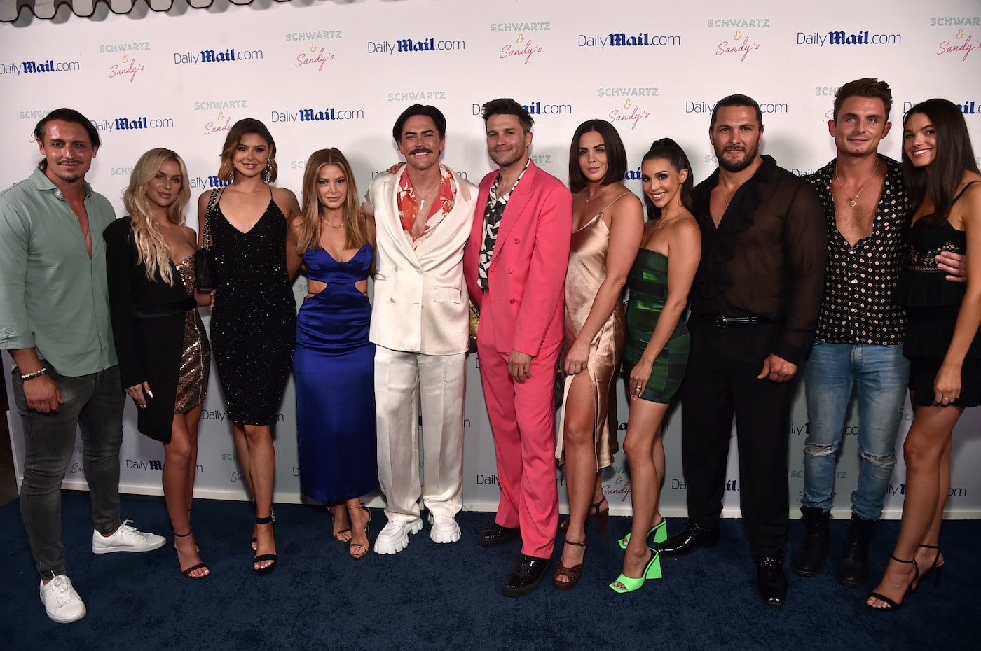 Peter Madrigal, Lala Kent, Raquel Leviss, Ariana Madix, Tom Sandoval, Tom Schwartz, Katie Maloney-Schwartz, Scheana Schay, Brock Davies, James Kennedy and Ally Lewber on the red carpet