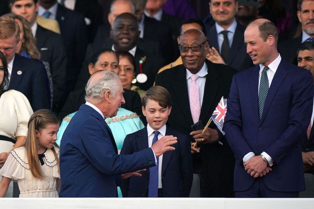 Wales children 'leader' Princess Charlotte stands with King Charles, Prince George, and Prince William at the coronation concert