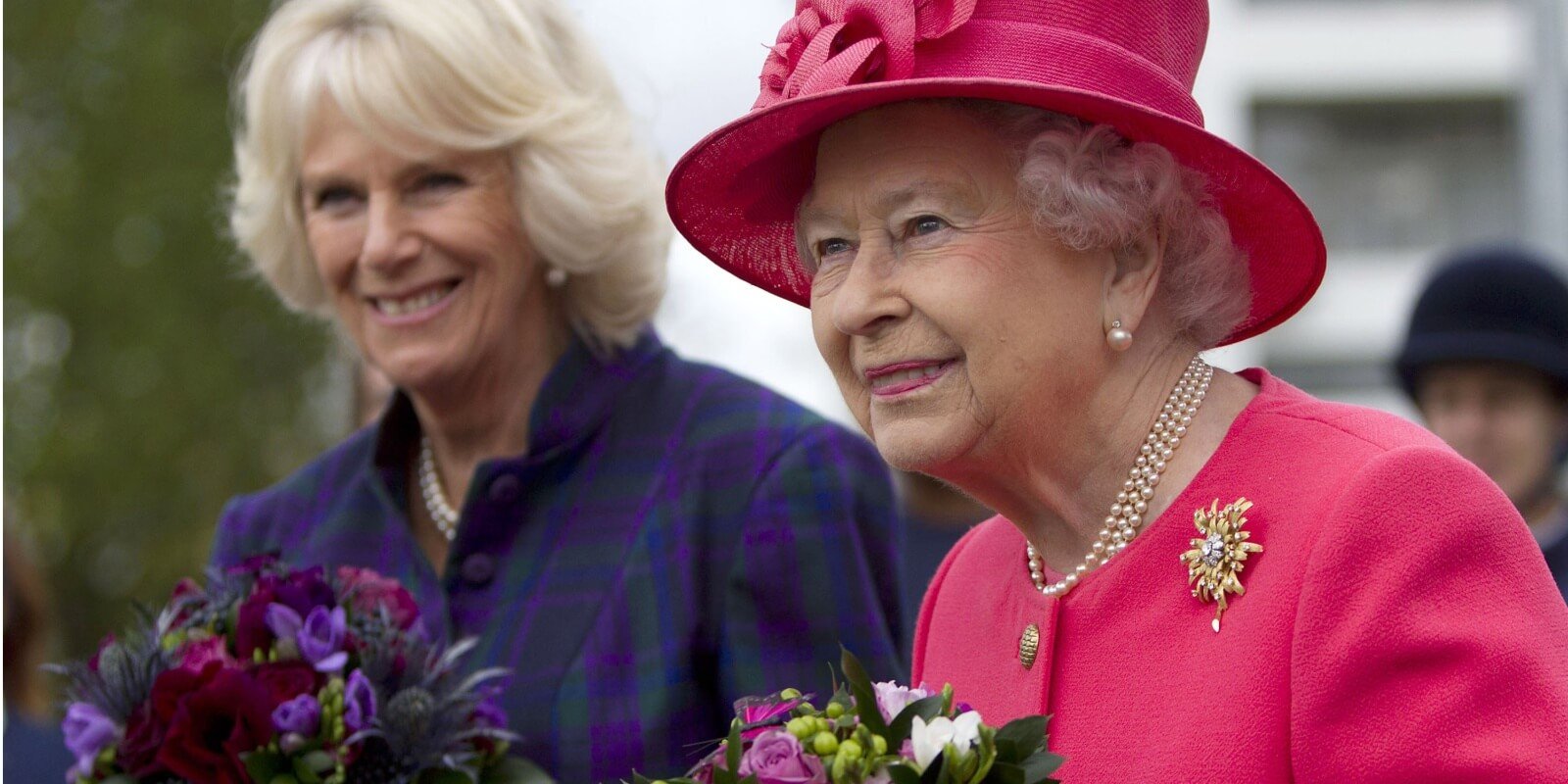 Camilla Parker Bowles honors Queen Elizabeth at her coronation by wearing one of her robes.