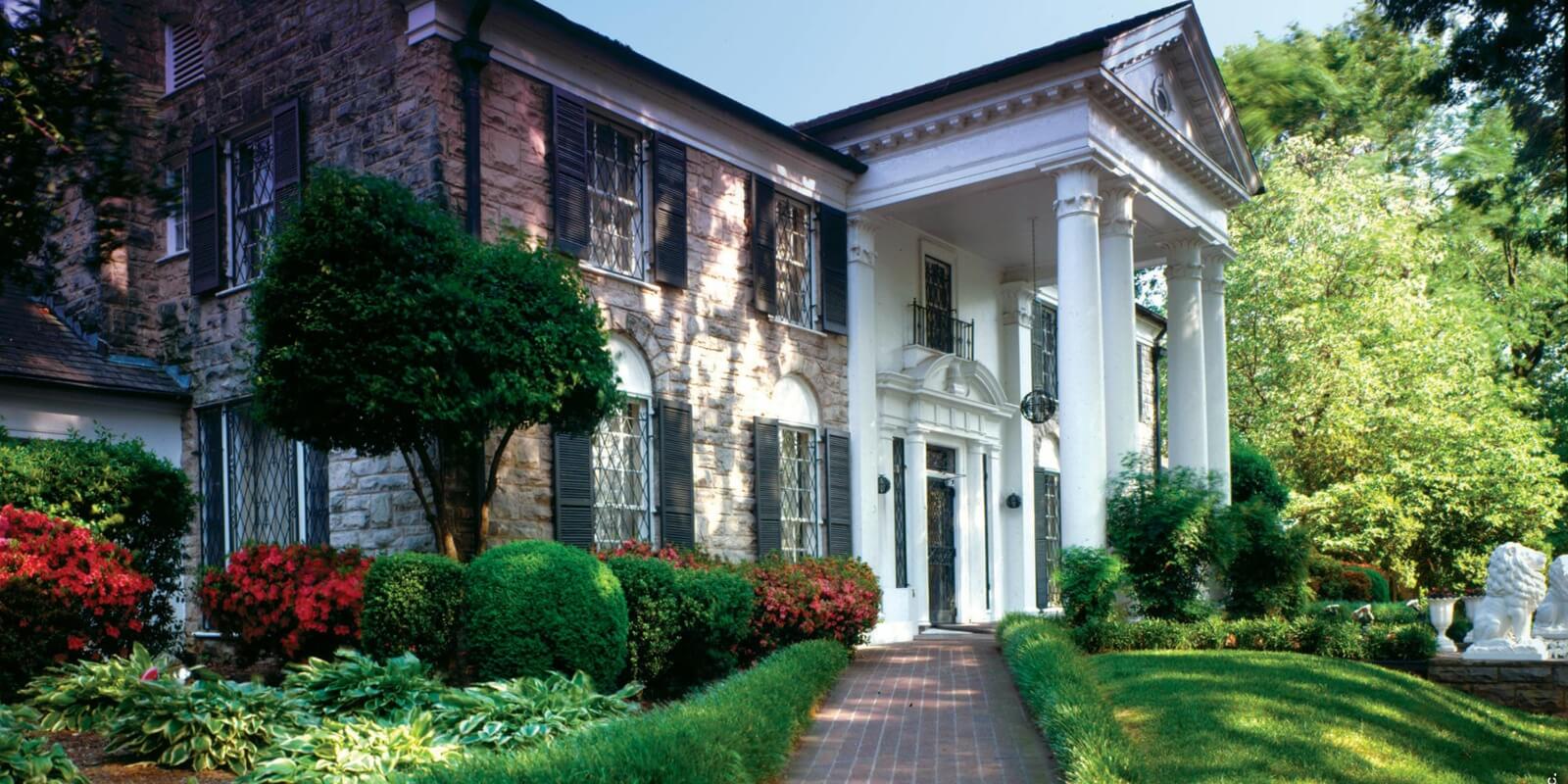 Graceland's exterior photographed in 2018.