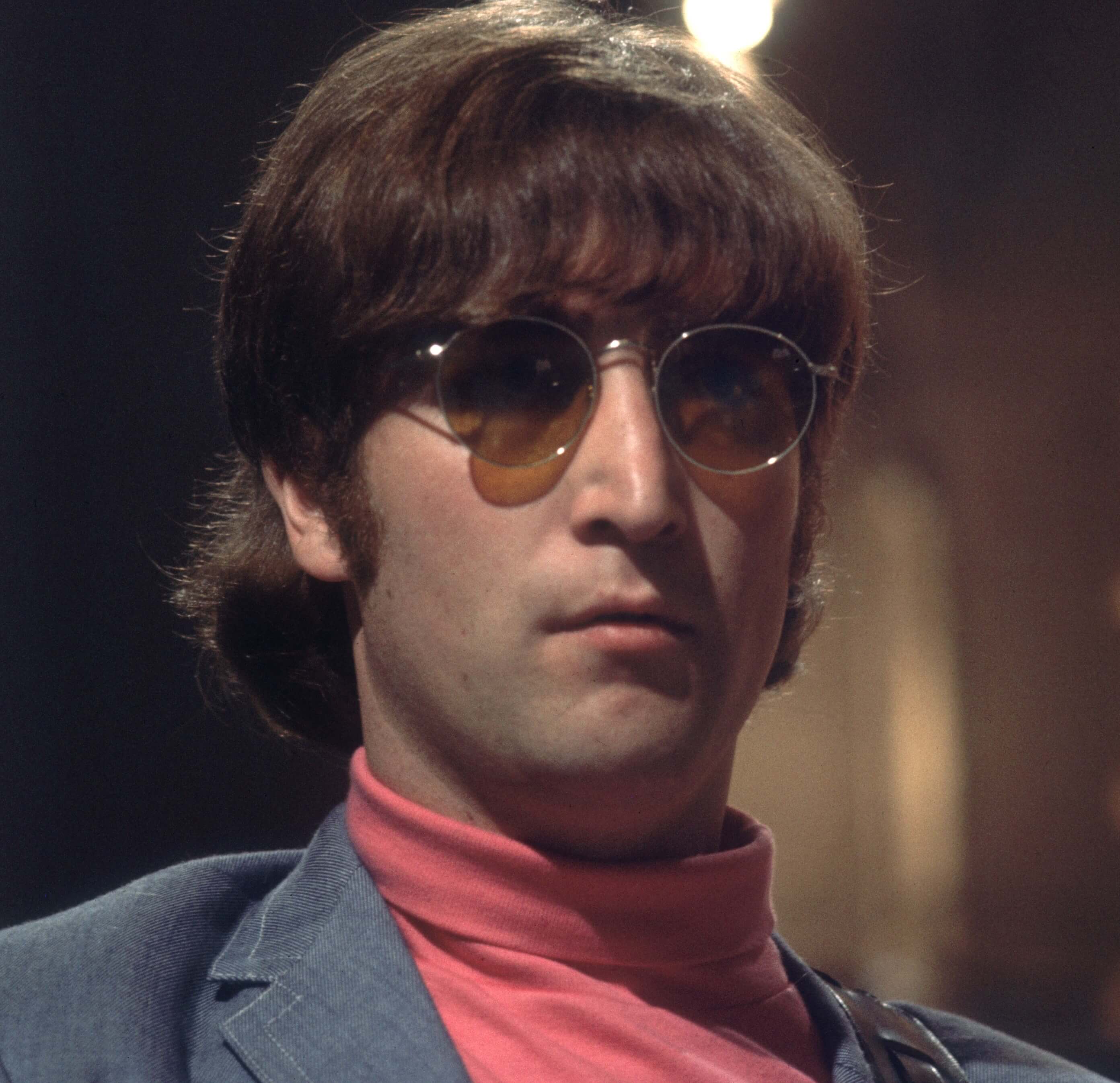 John Lennon wearing glasses during his "Imagine" era