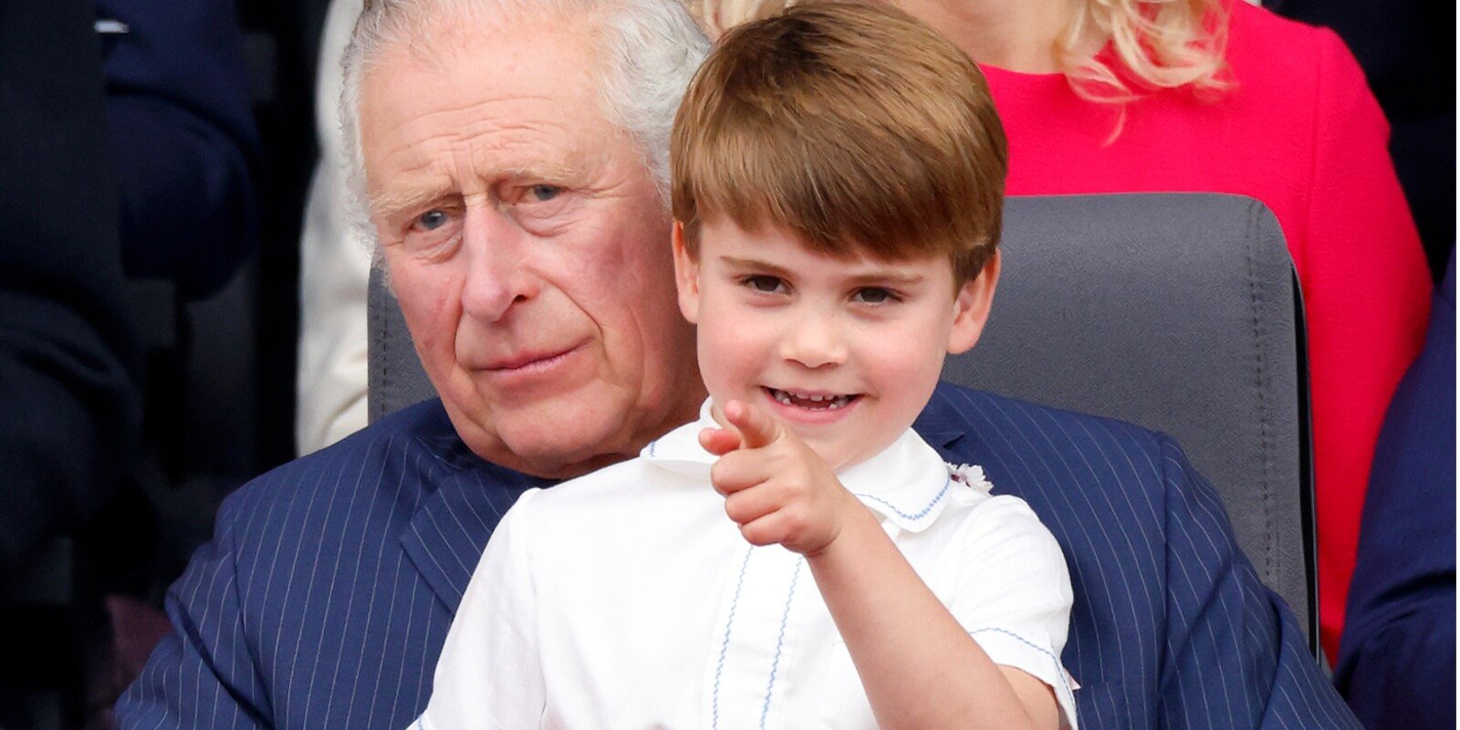 King Charles and grandson Prince Louis photographed in 2023.