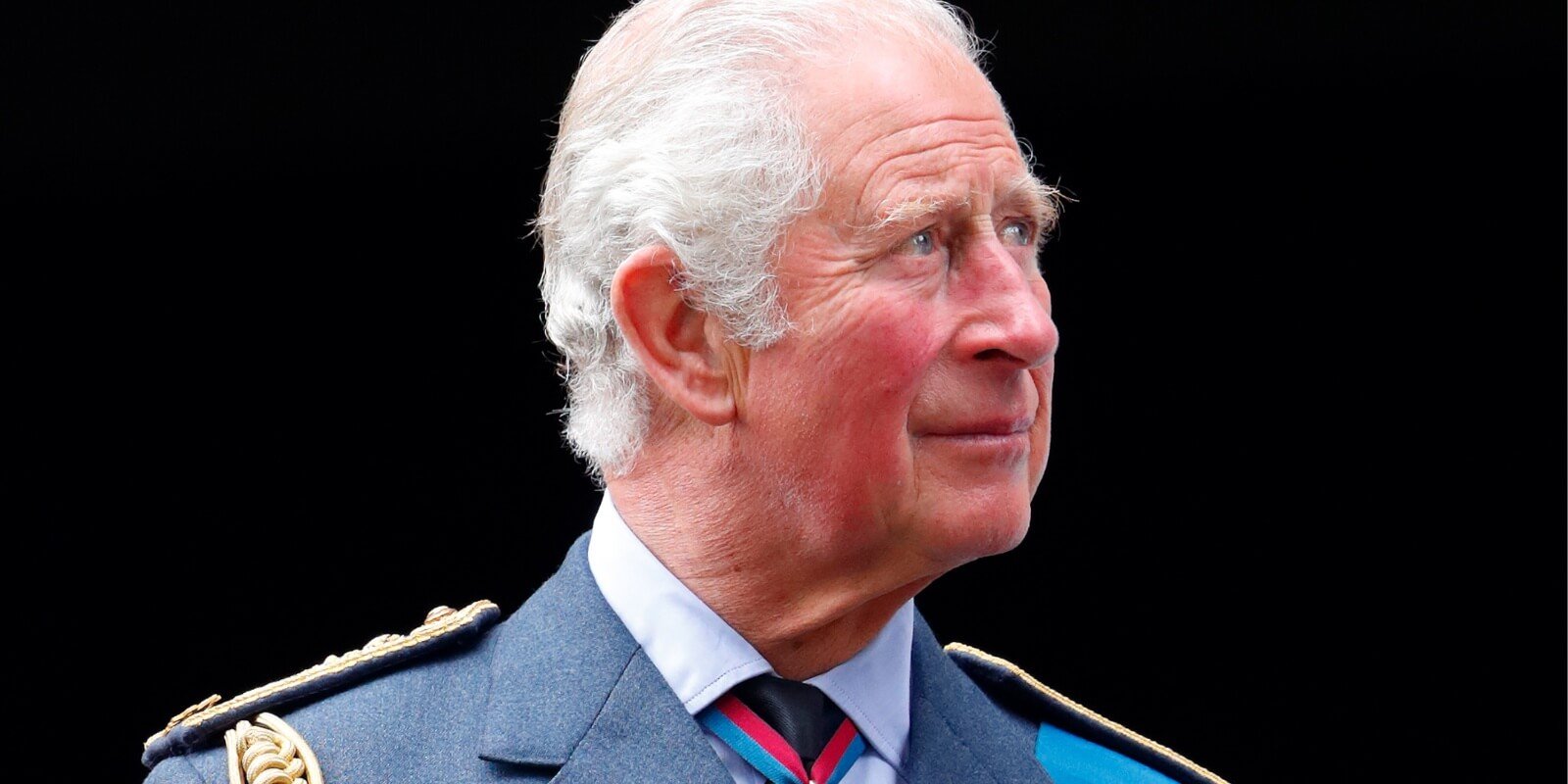 King Charles photographed outside of Westminster Abbey.