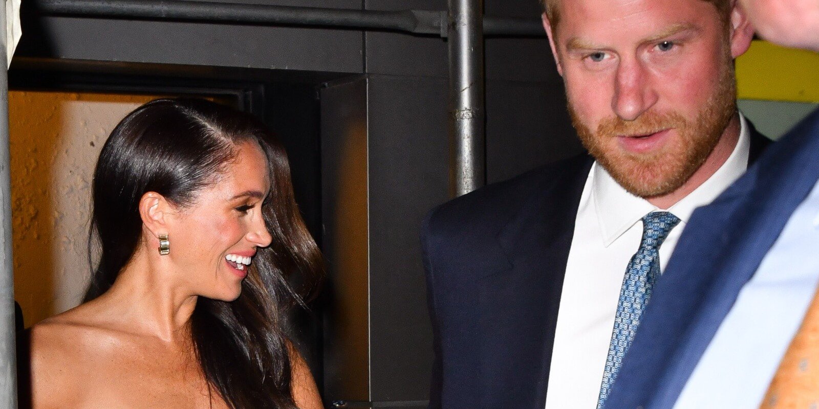 Meghan Markle and Prince Harry exit an awards gala in New York City on May 16, 2023.