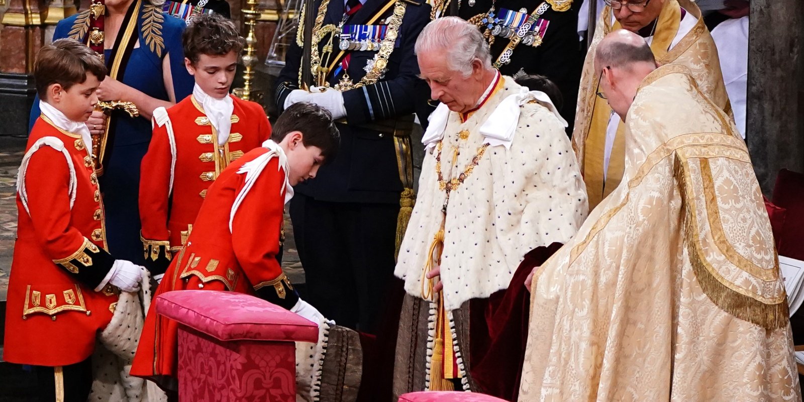 Prince George served as a coronation page at King Charles' coronation.
