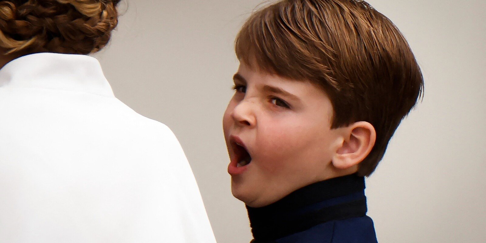 Prince Louis yawns at King Charles' coronation on May 6, 2023.