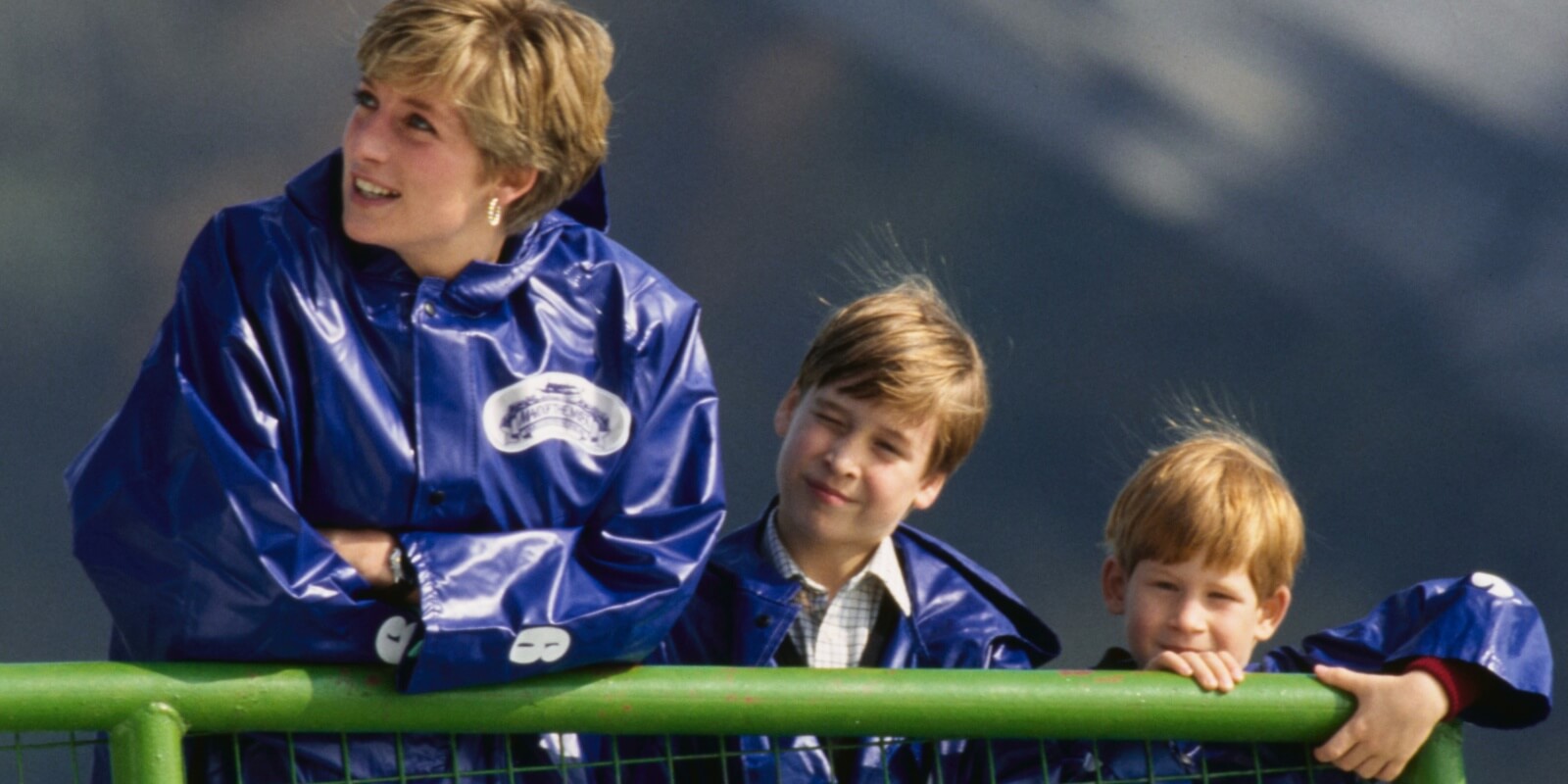 Princess Diana, Prince William and Prince Harry photographed in Canada in 1991.