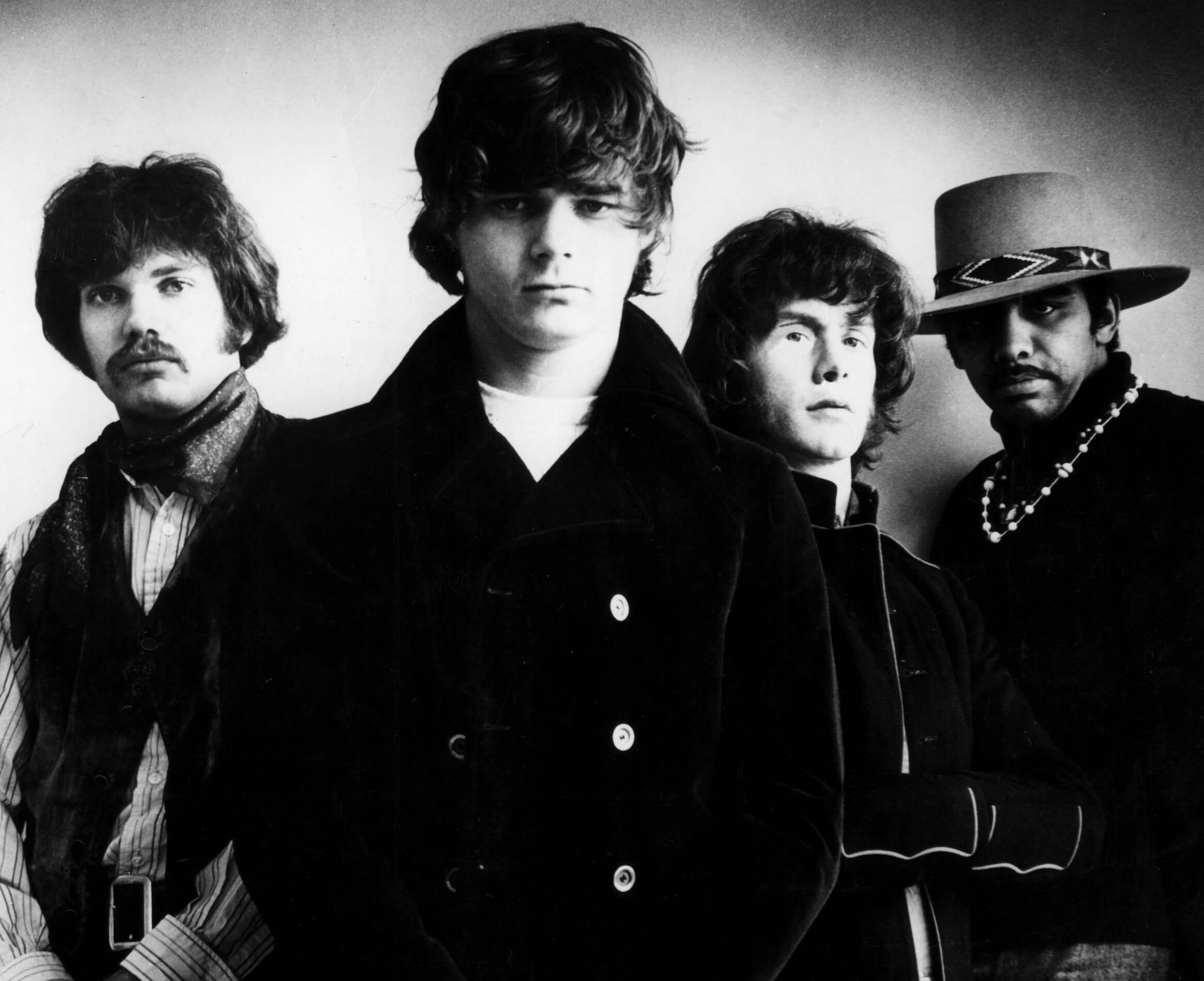 The Steve Miller Band in black-and-white