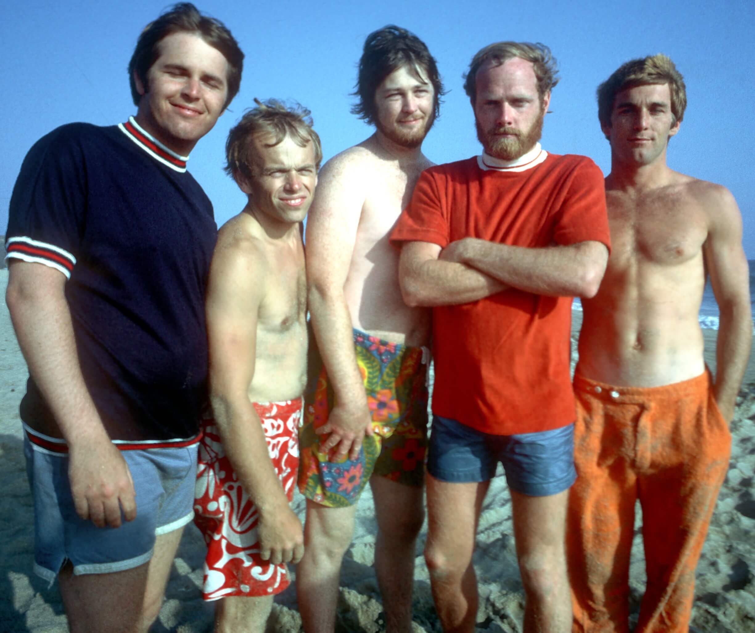 The Beach Boys on a beach