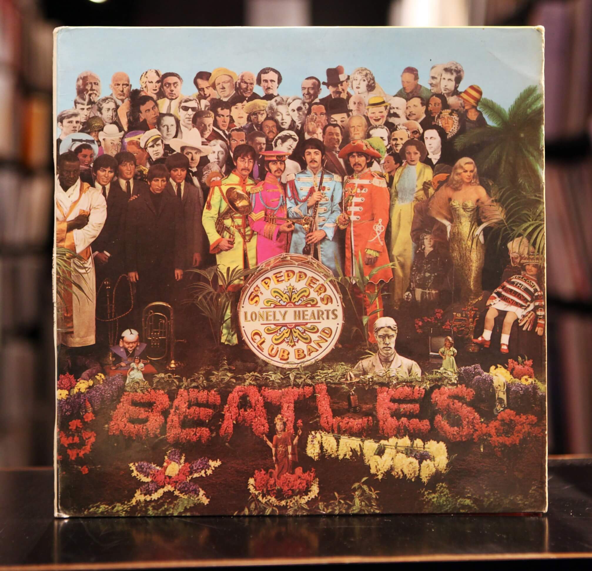 A vinyl copy of The Beatles' 'Sgt. Pepper's Lonely Hearts Club Band'